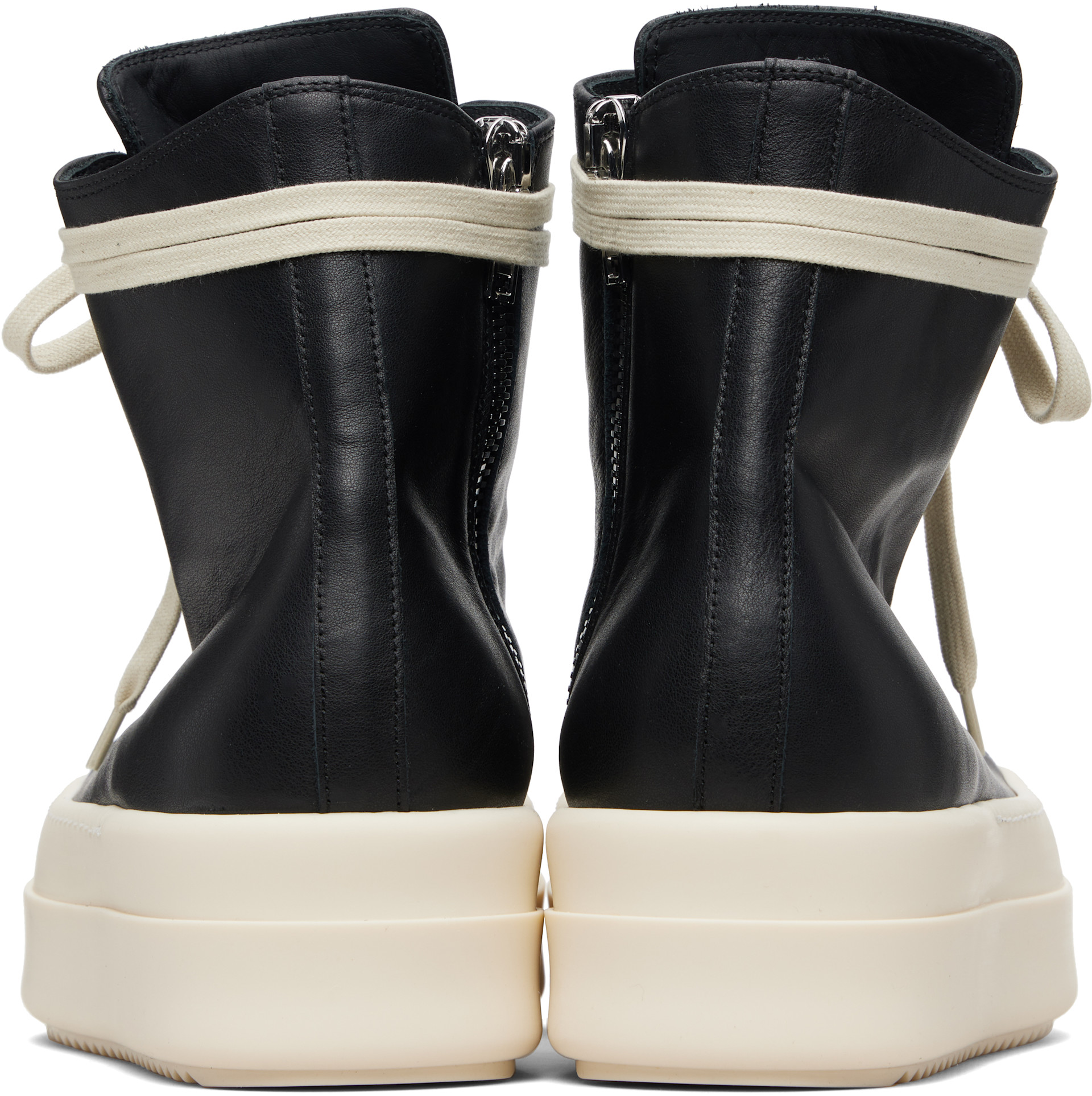 Rick Owens - Baskets noires à plateforme Mega Bumper - Temple