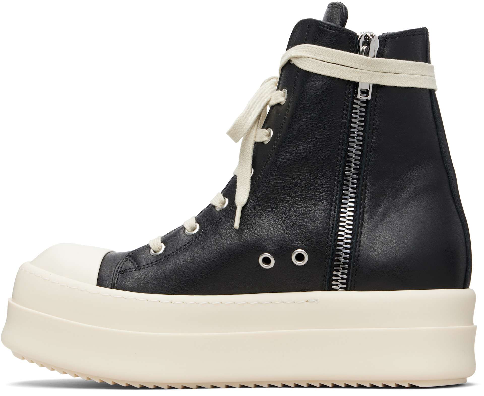 Rick Owens - Baskets noires à plateforme Mega Bumper - Temple