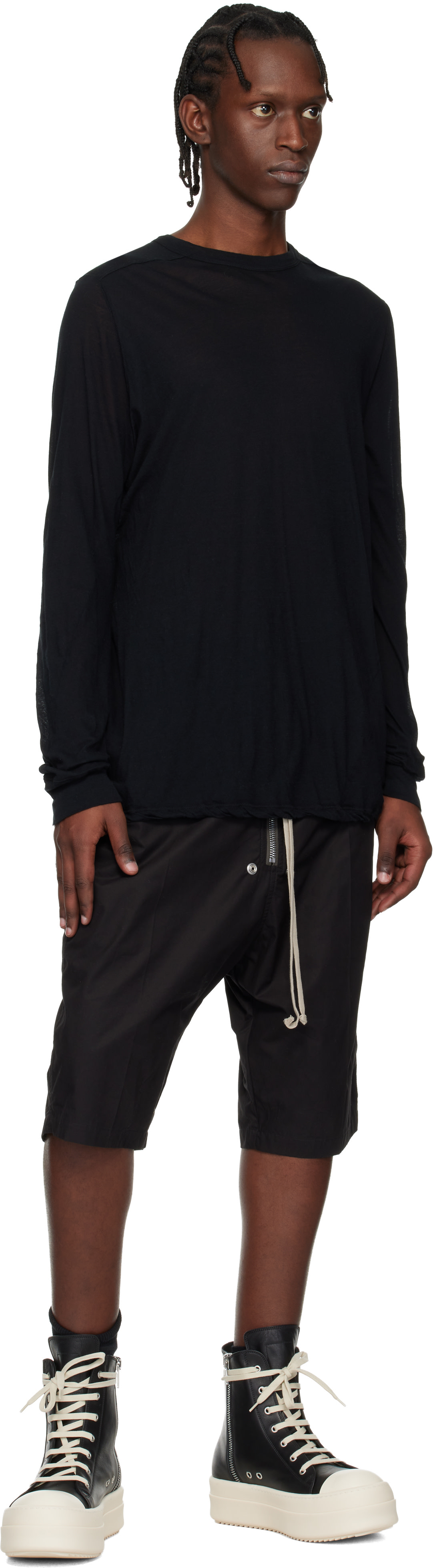 Rick Owens - Baskets noires à plateforme Mega Bumper - Temple