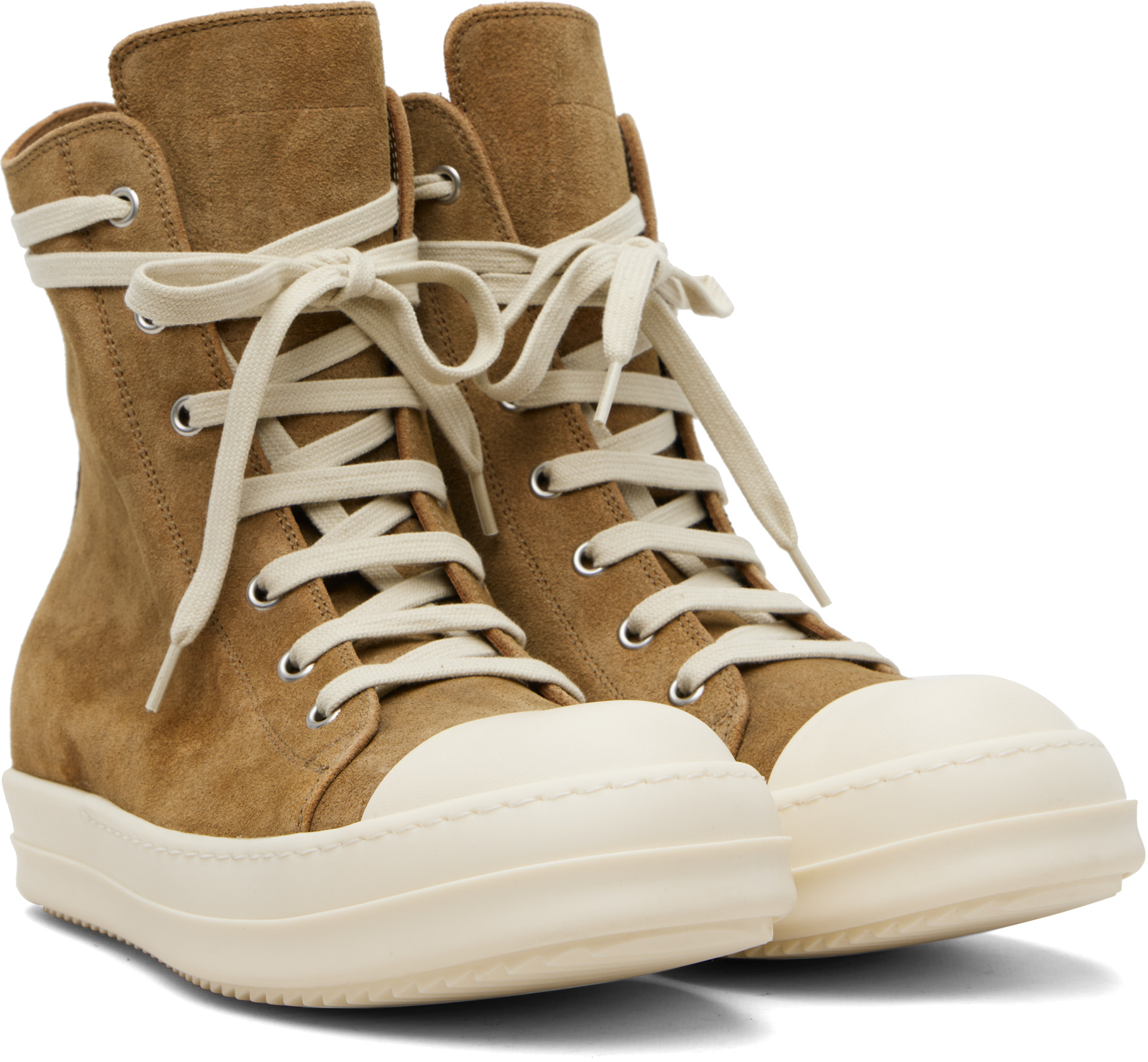 Rick Owens: ベージュ Temple Sneaks スニーカー | SSENSE 日本