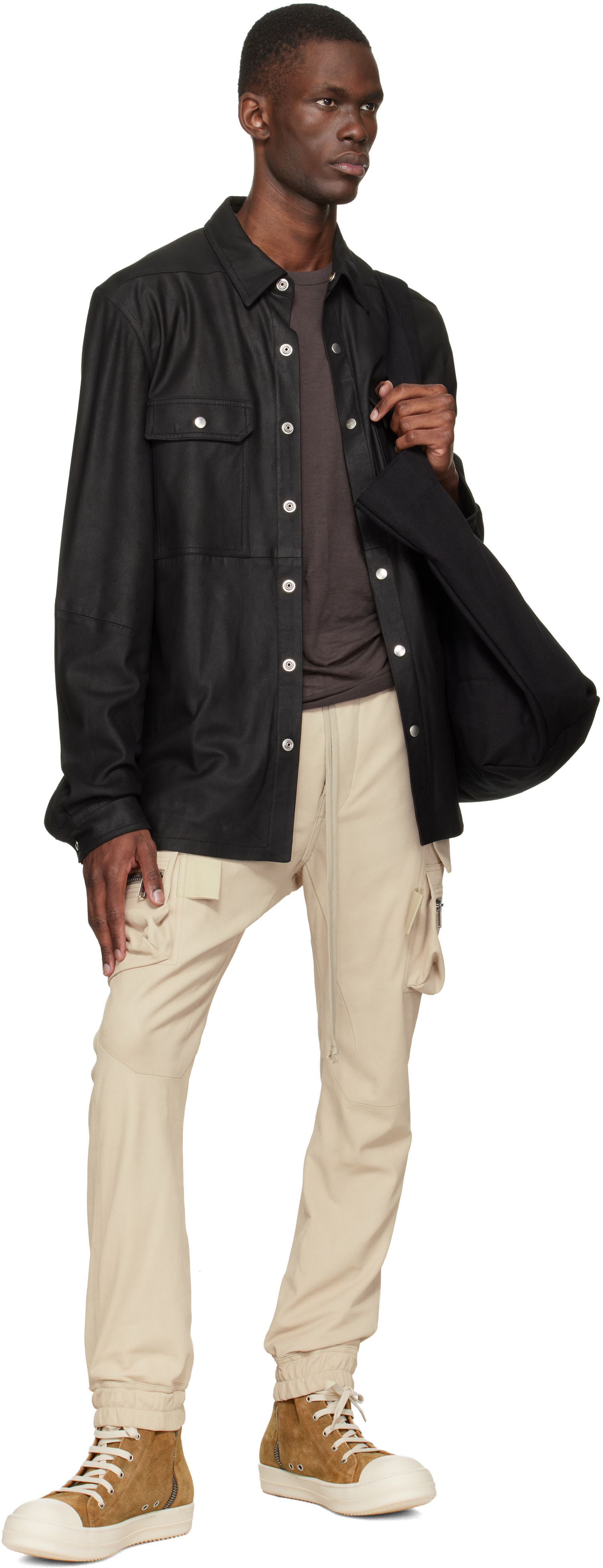 Rick Owens - Baskets beiges - Temple