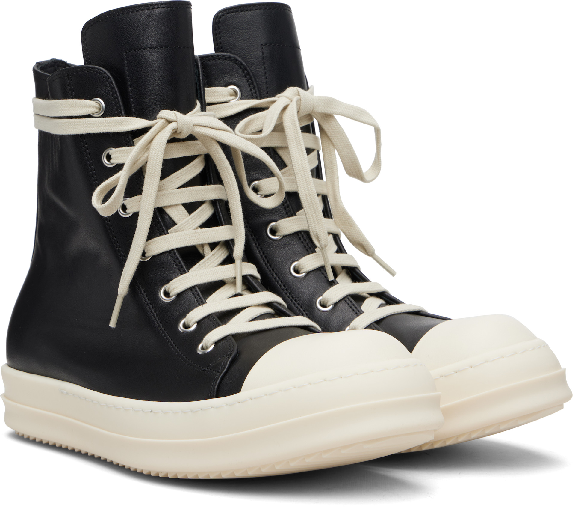 Rick Owens - Baskets noires - Temple