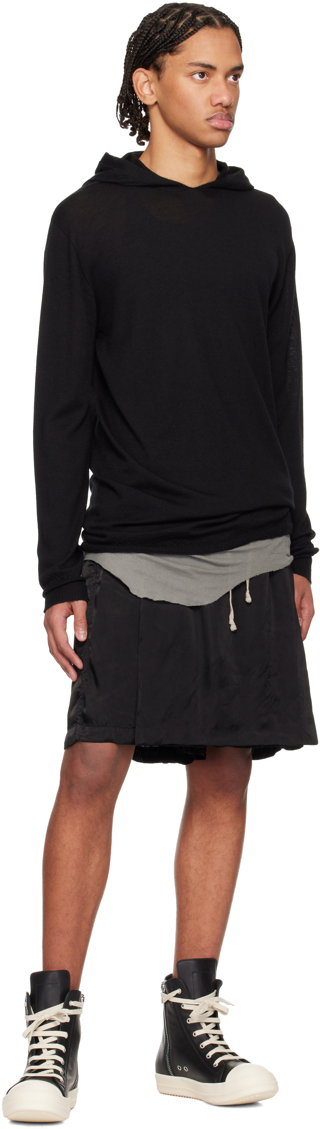 Rick Owens: ブラック Temple Sneaks スニーカー | SSENSE 日本