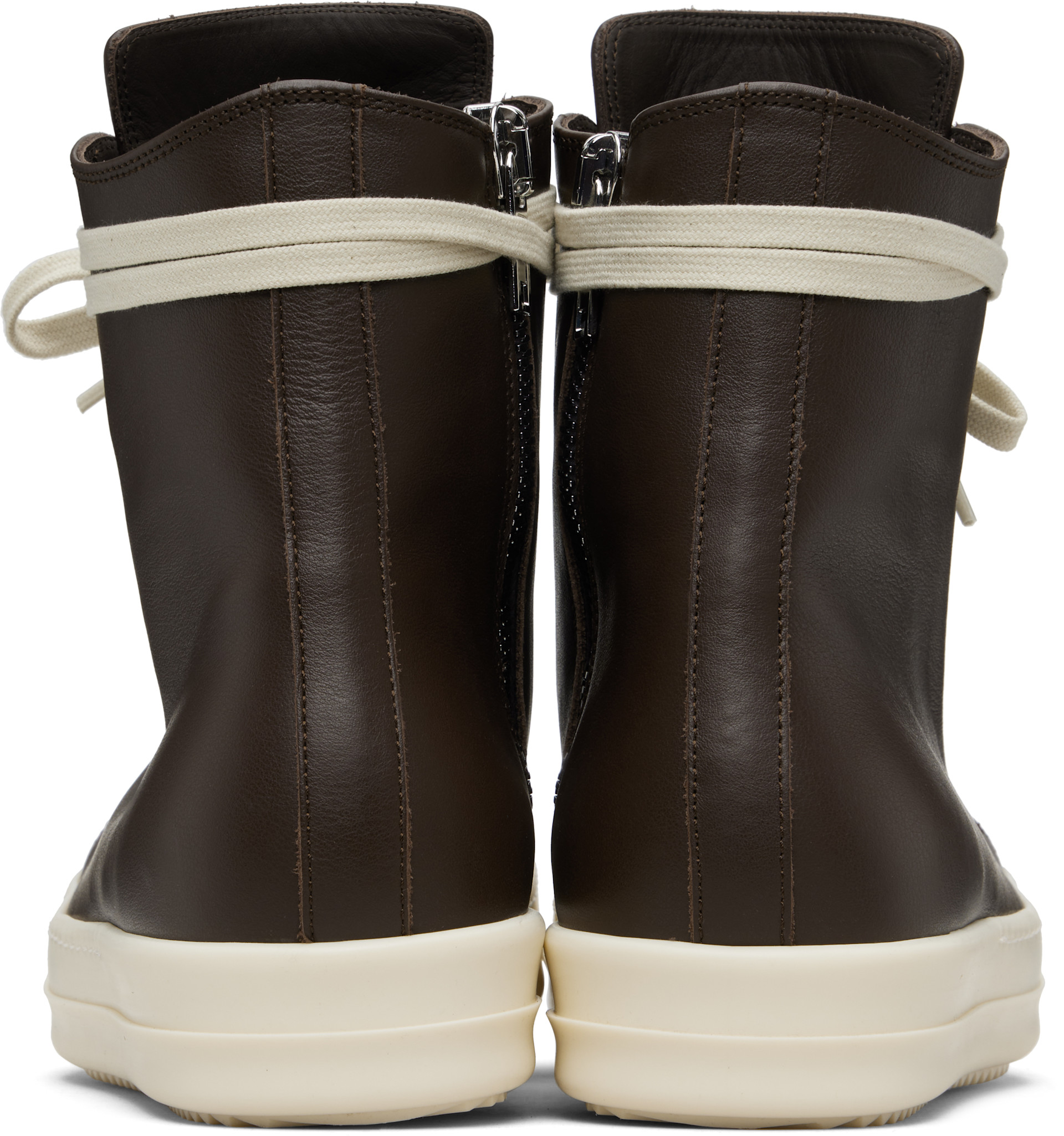 Rick Owens - Baskets brunes - Temple