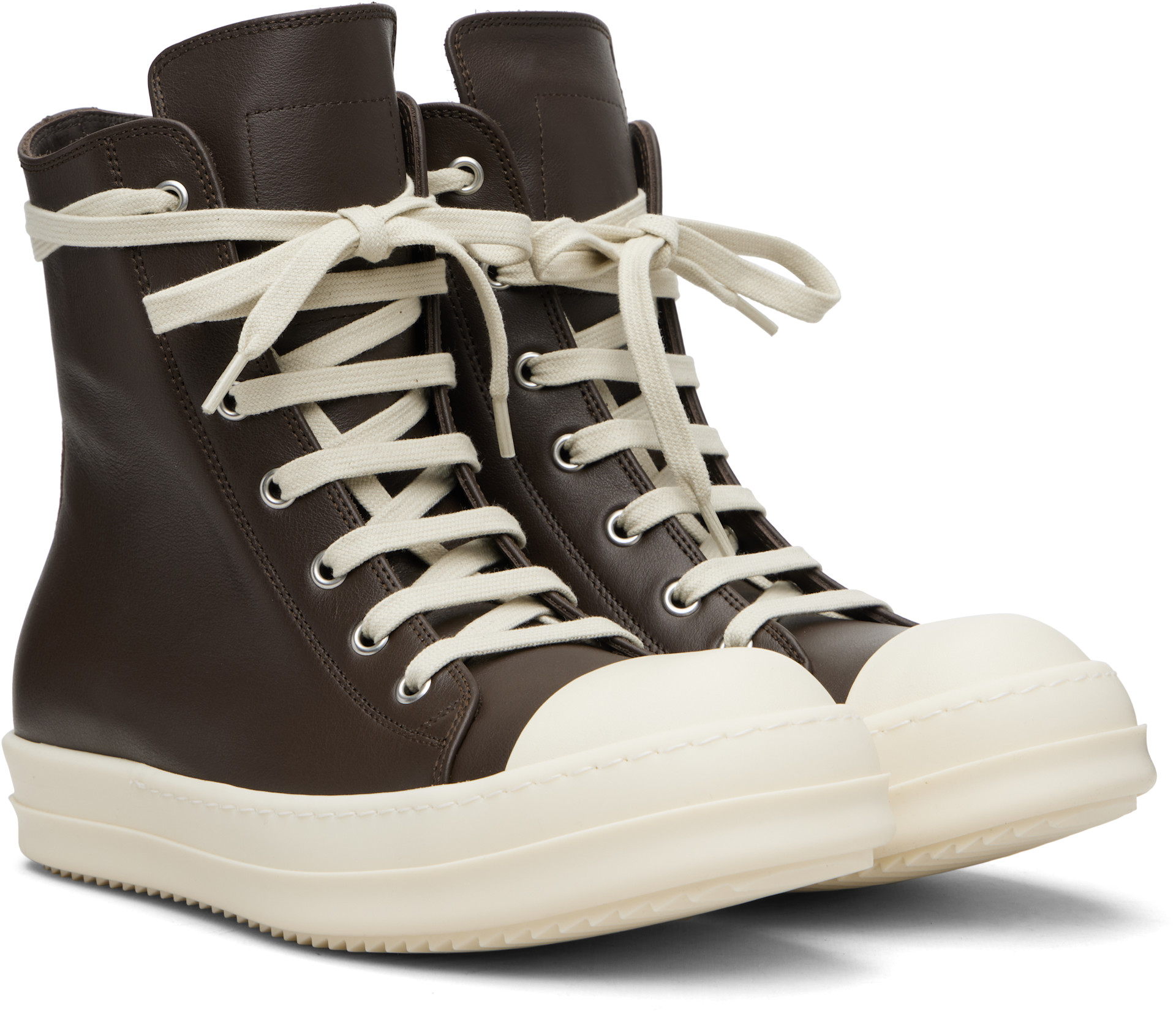 Rick Owens - Baskets brunes - Temple