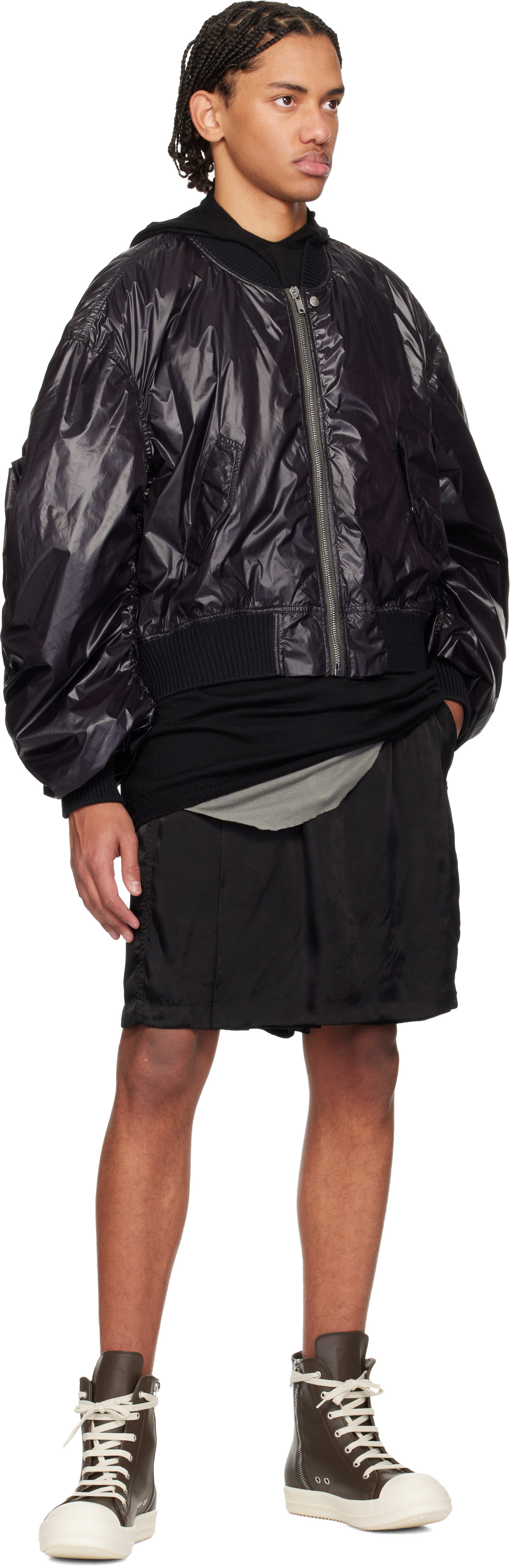 Rick Owens - Baskets brunes - Temple