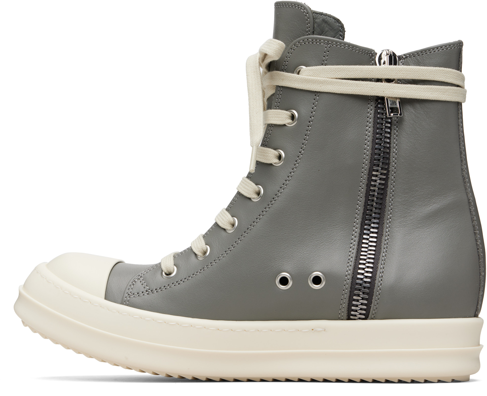 Rick Owens - Baskets grises - Temple