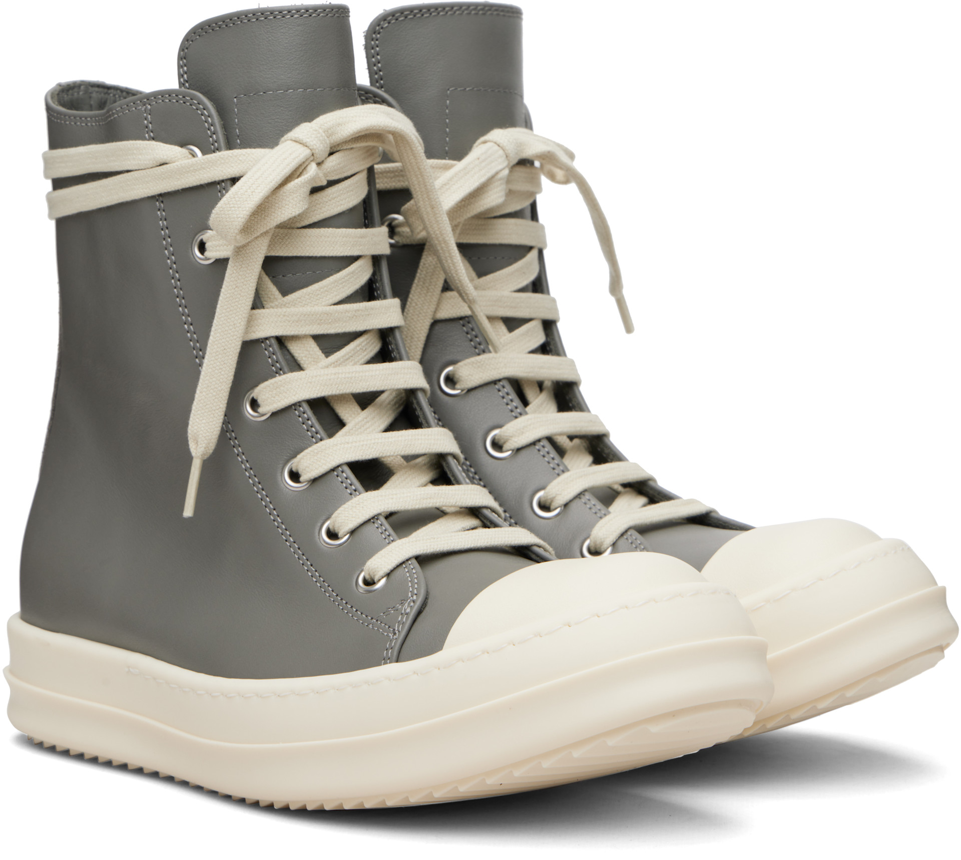 Rick Owens - Baskets grises - Temple