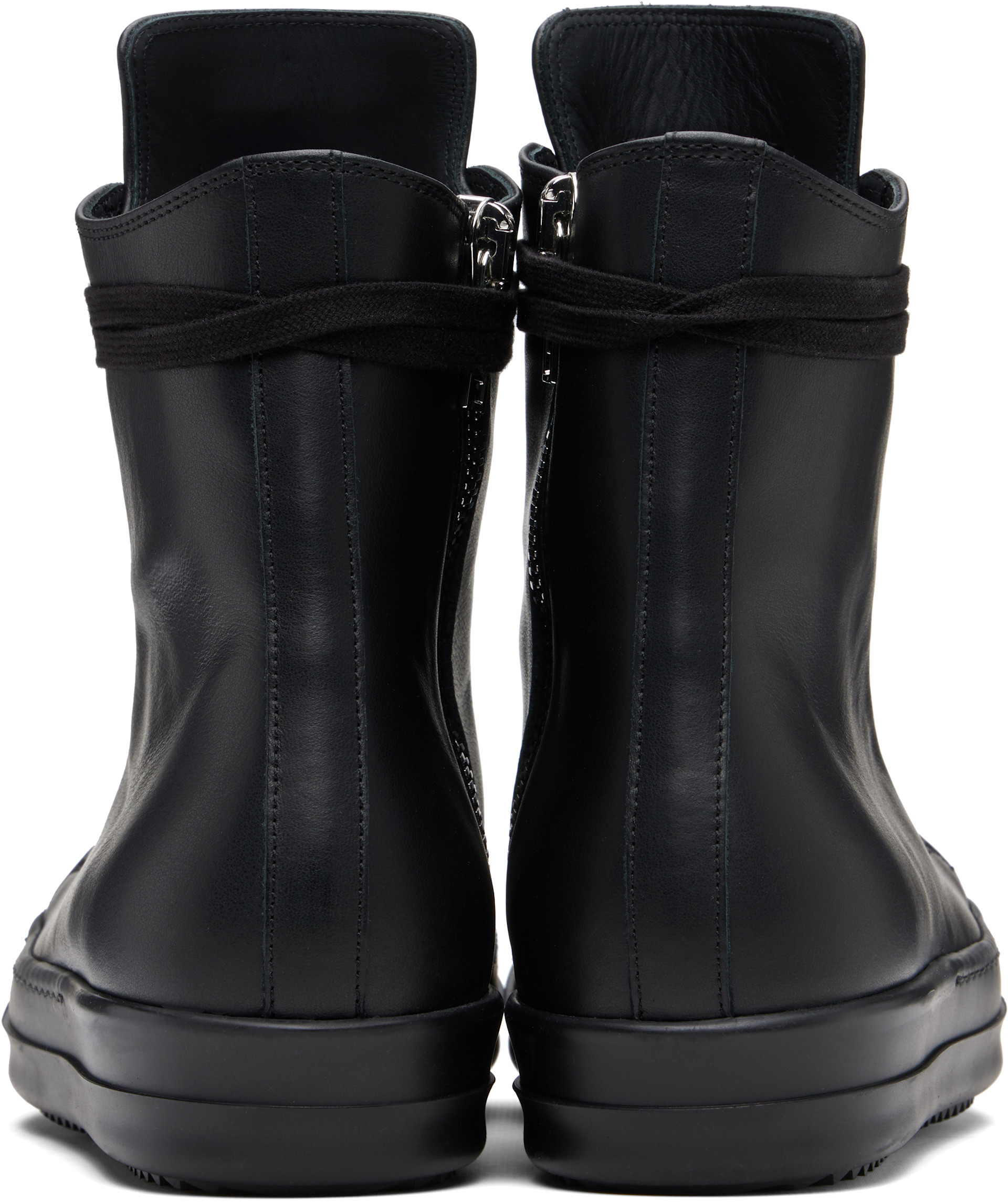 Rick Owens: Black Temple Sneakers | SSENSE