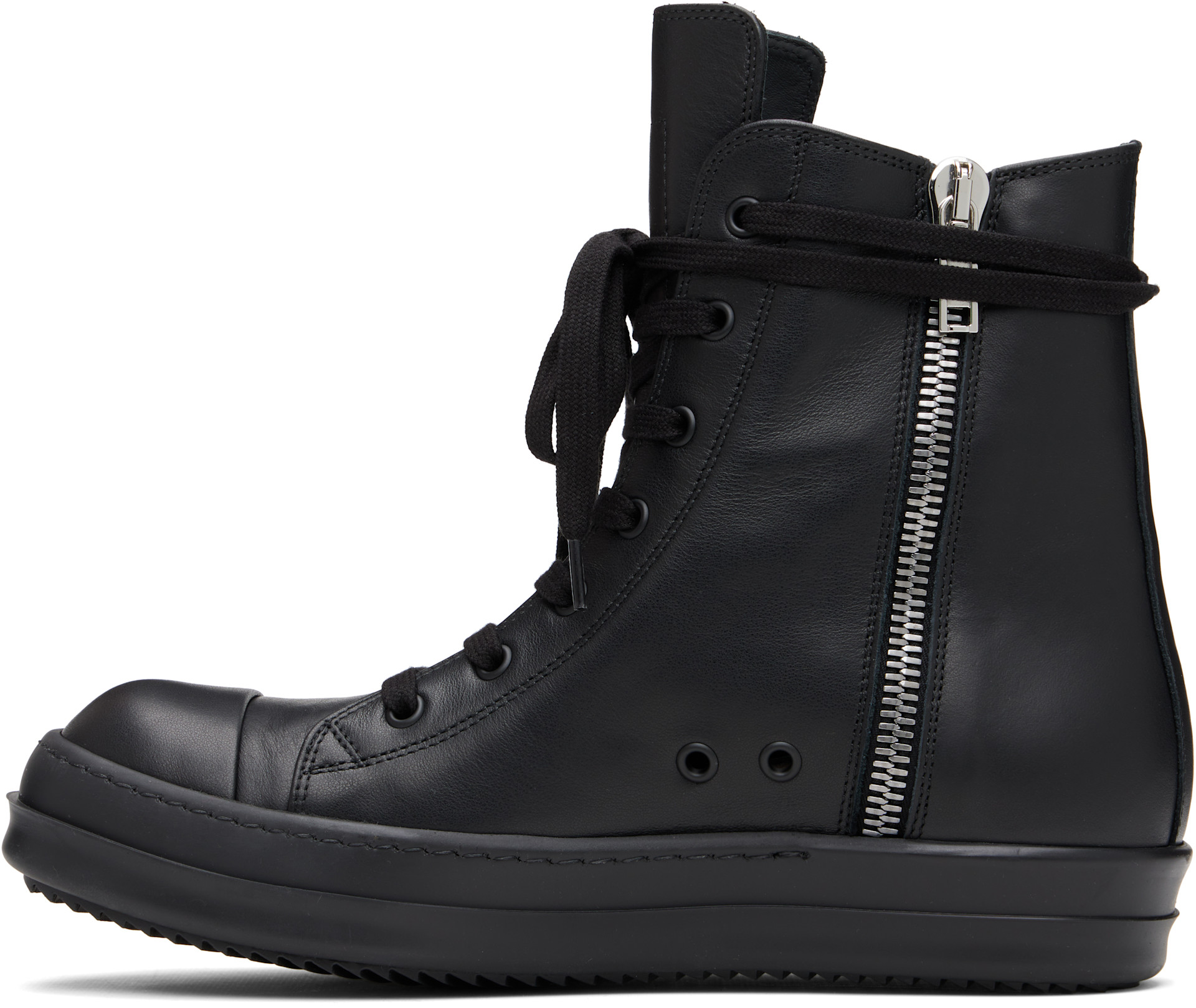 Rick Owens - Baskets noires - Temple