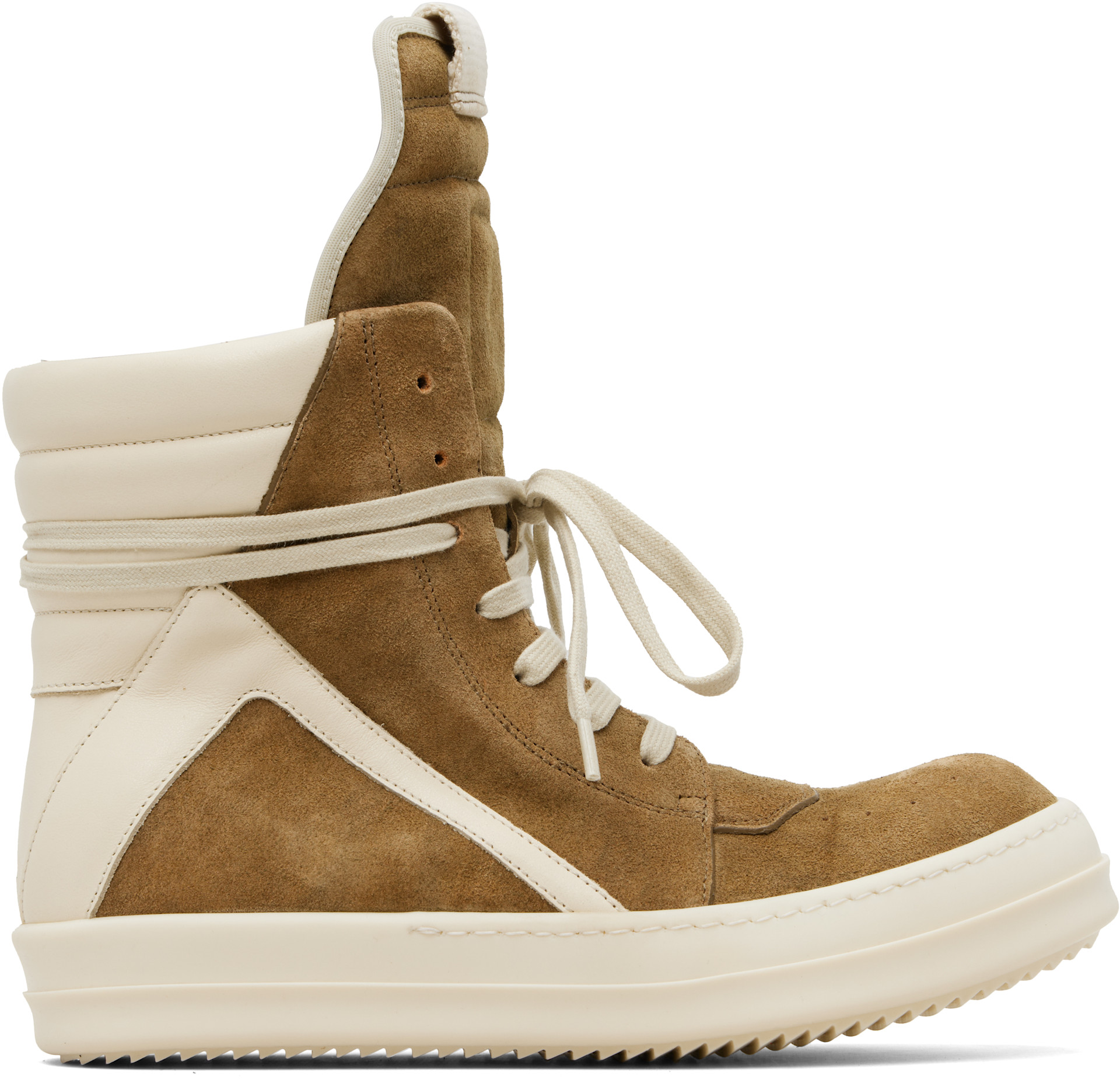 Rick Owens - 베이지 지오바스켓 스니커즈