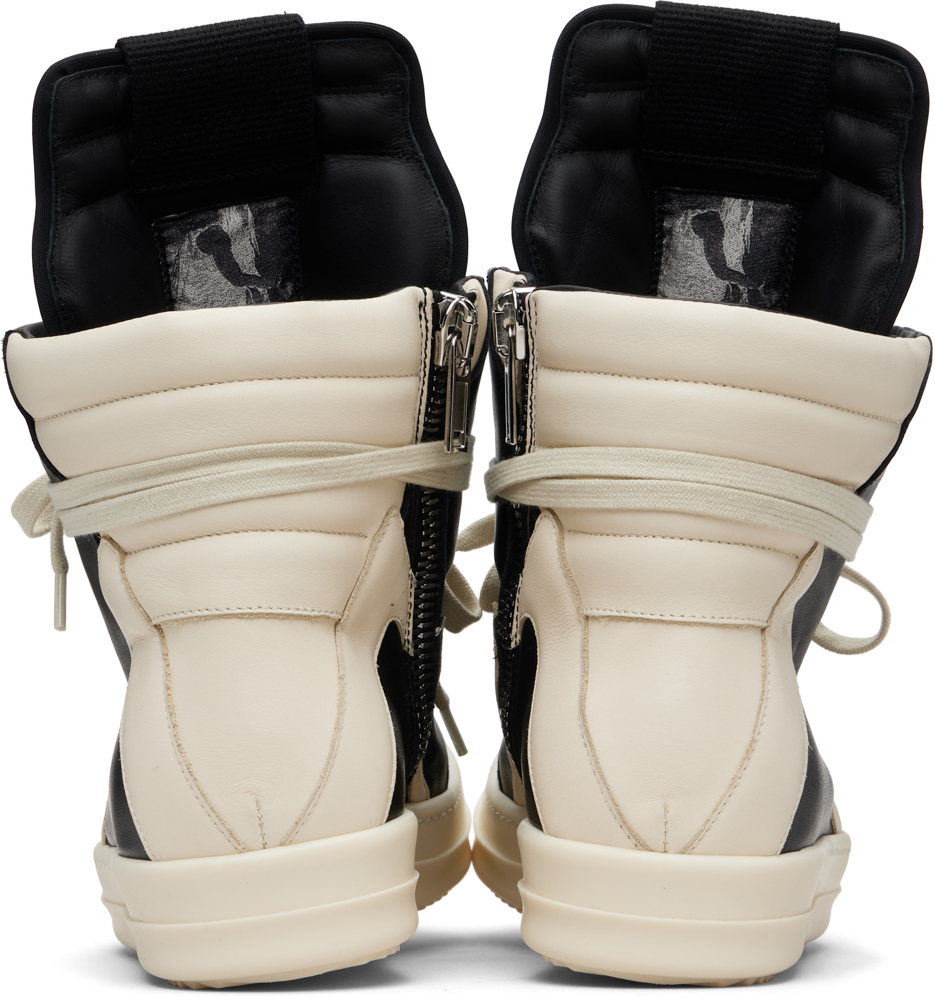 Rick Owens: ブラック Temple Geobasket スニーカー | SSENSE 日本