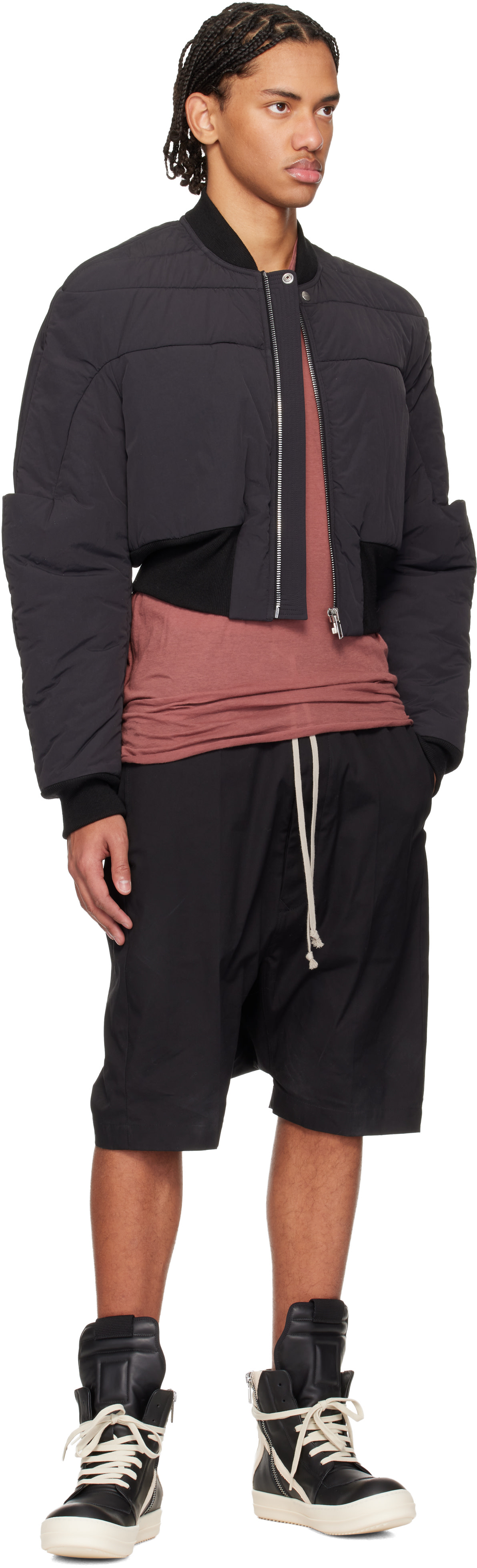 Black Temple Geobasket Sneakers