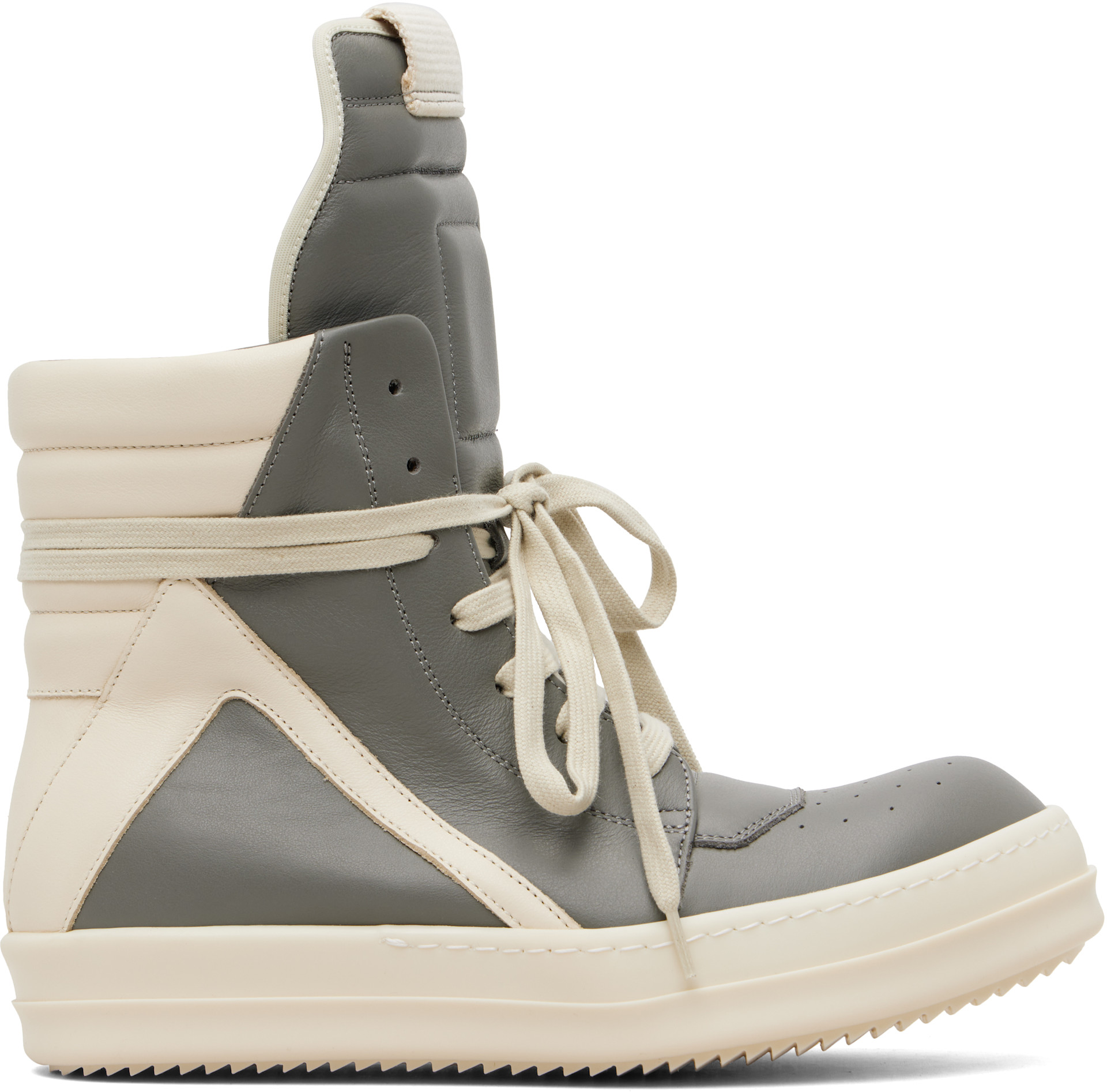 Rick Owens: Black Temple Geobasket Sneakers | SSENSE