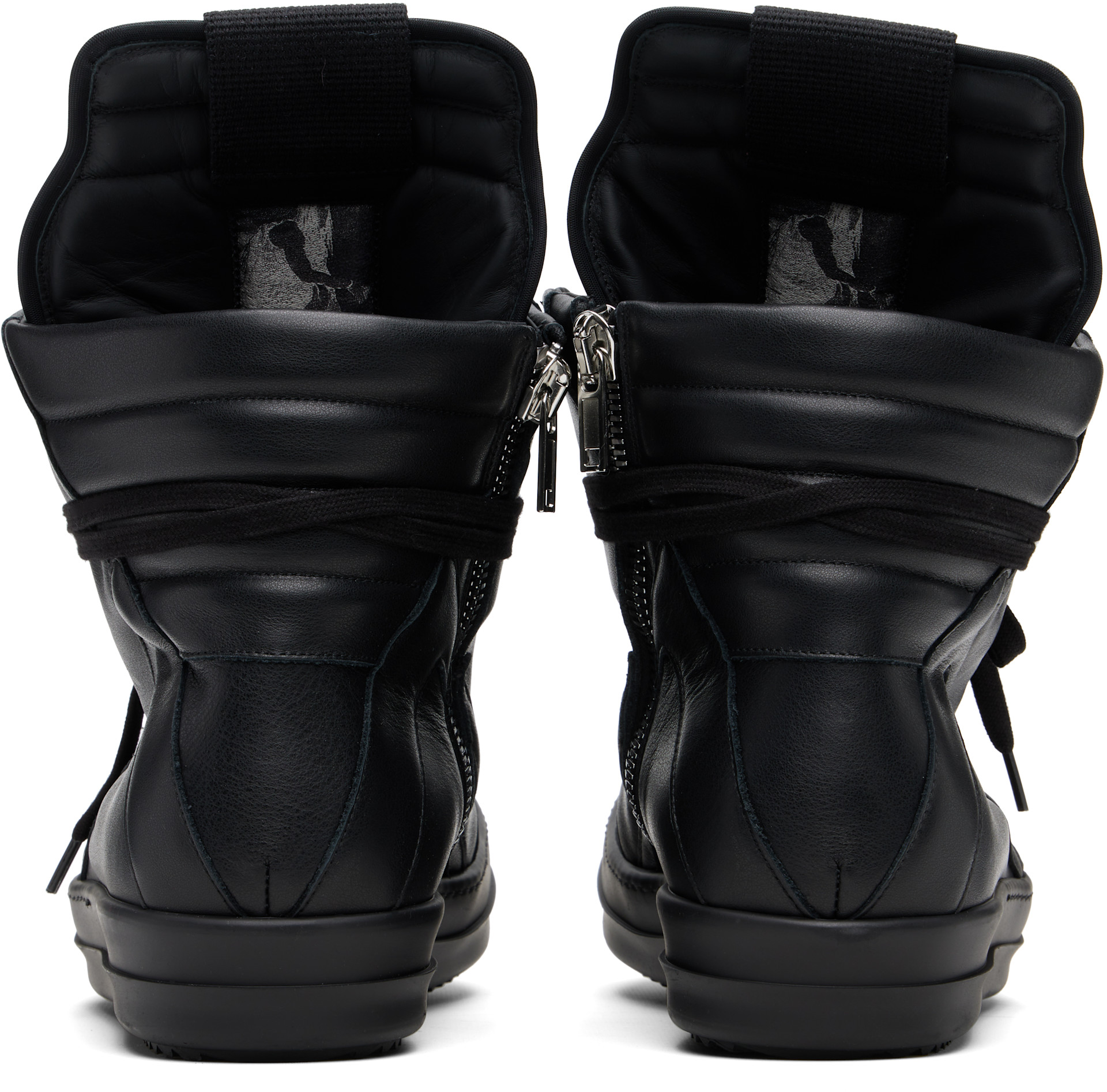 Rick Owens: ブラック Temple Geobasket スニーカー | SSENSE 日本
