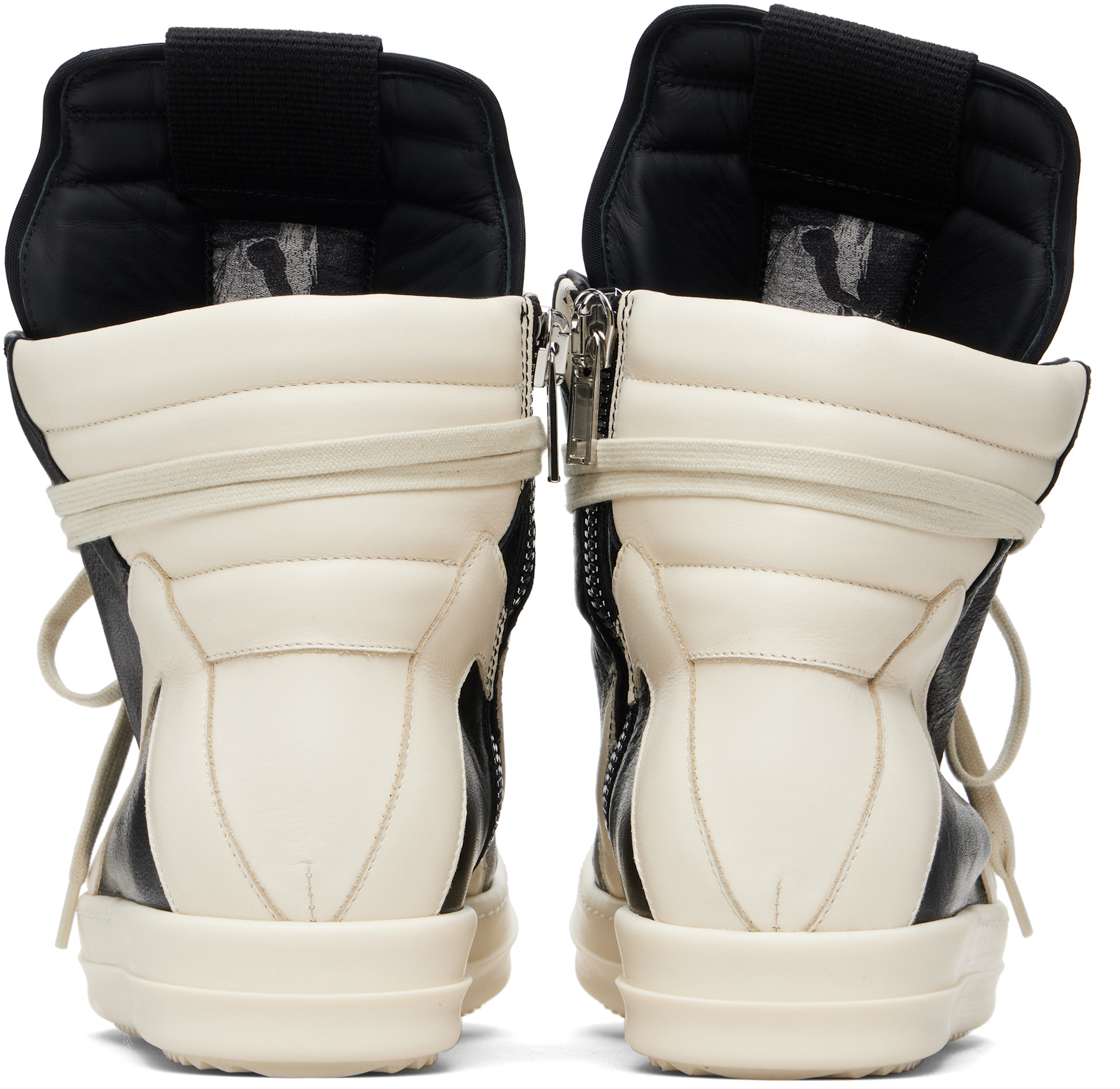 Rick Owens: Black Temple Geobasket Sneakers | SSENSE Canada