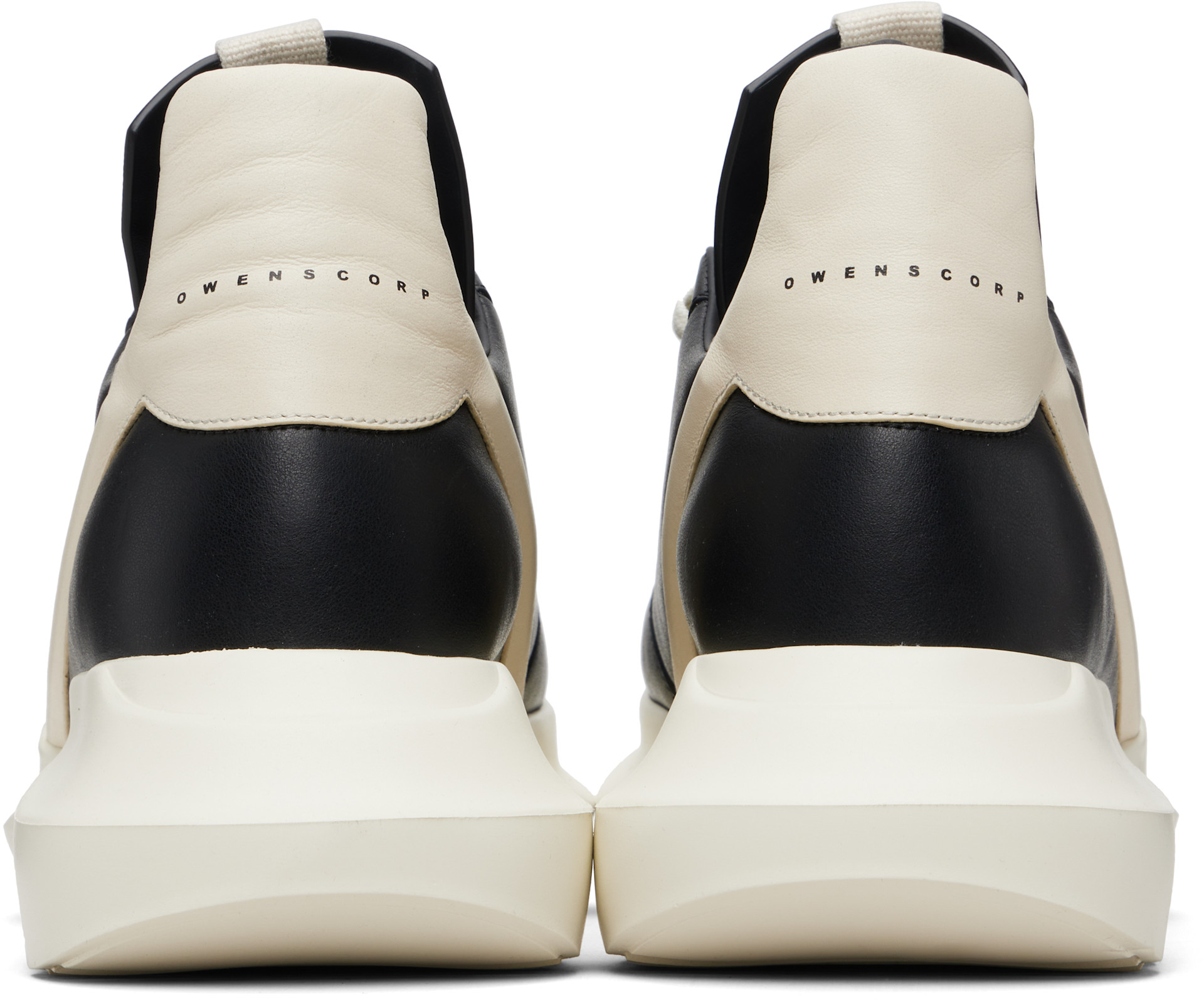 Rick Owens - Baskets de course Geth noires - Temple
