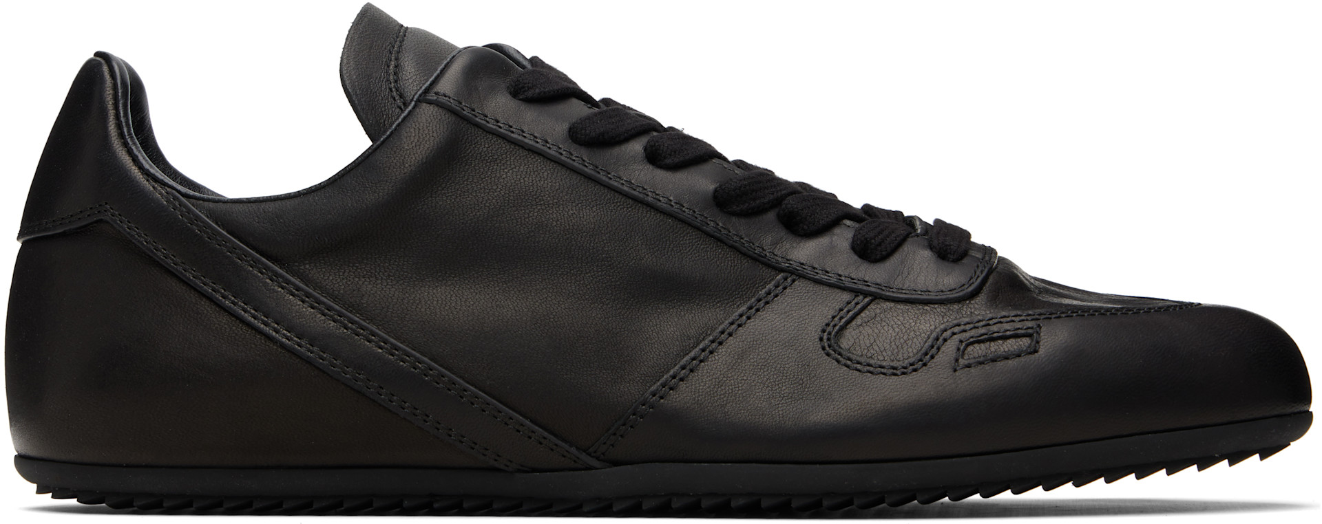 Rick Owens - 블랙 템플 미니멀 스니커즈