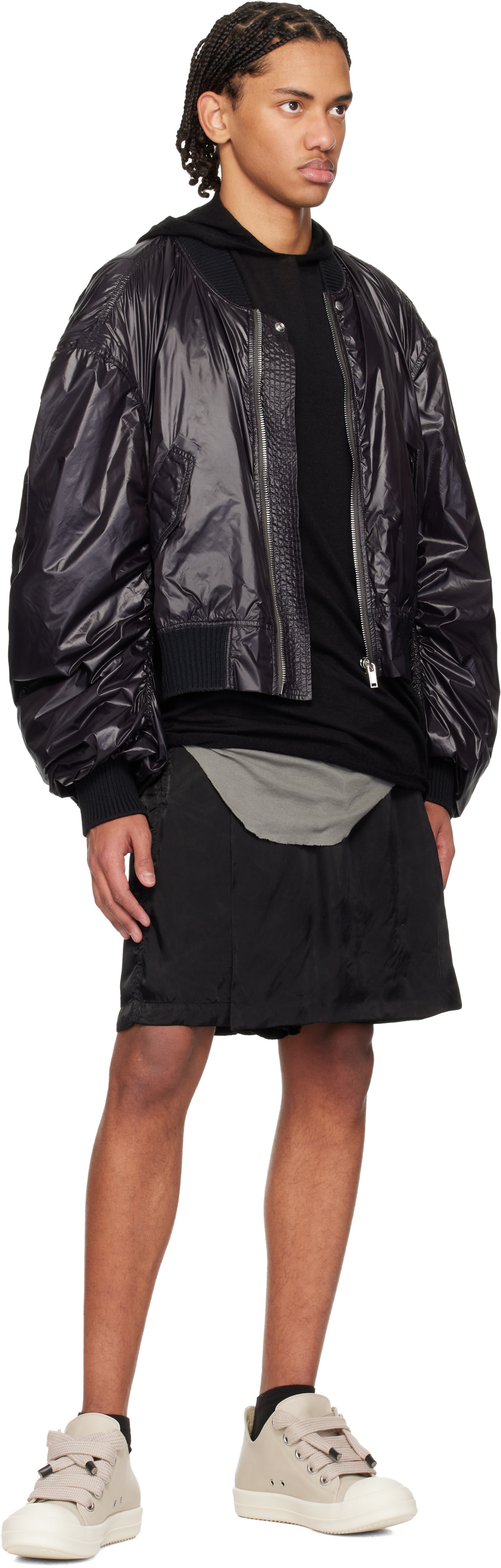 Rick Owens: Off-White Temple Jumbolace Low Sneaks Sneakers | SSENSE