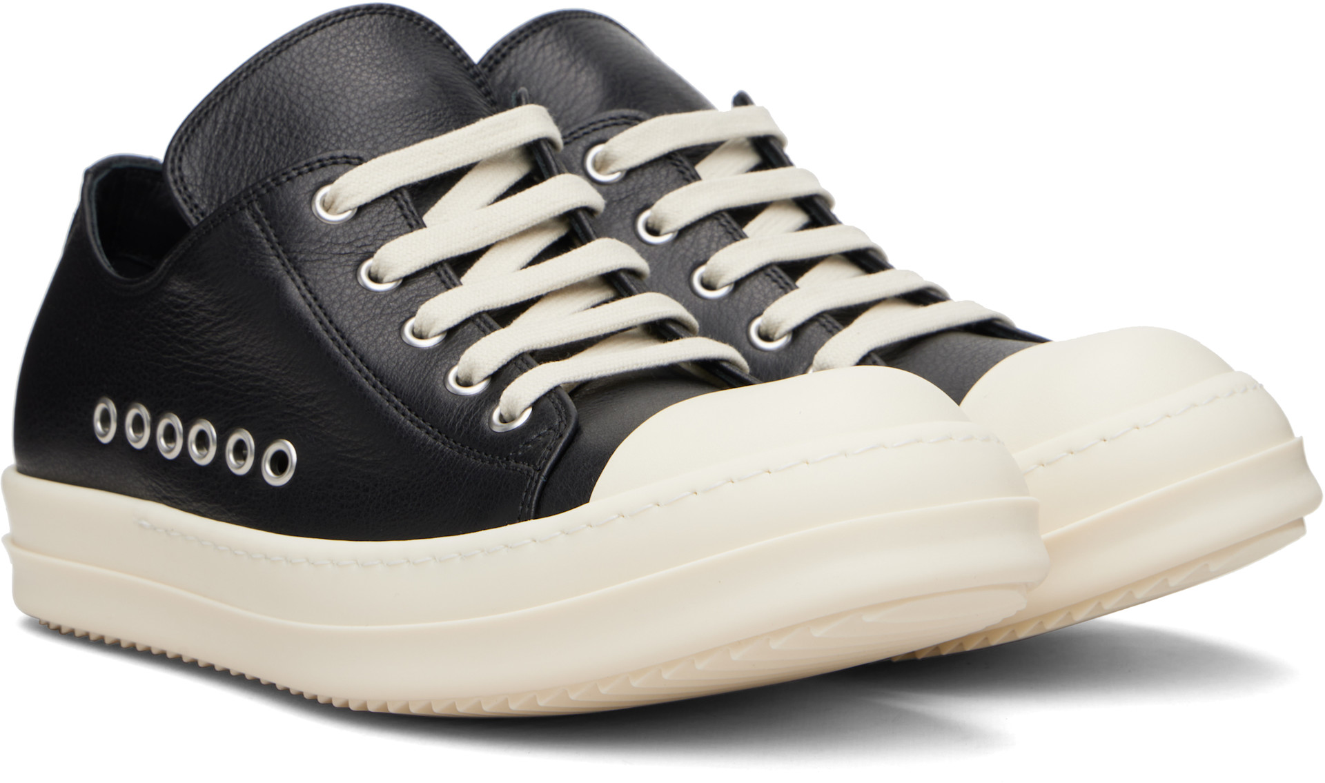 Rick Owens: Black Temple Extreme Low Sneakers | SSENSE