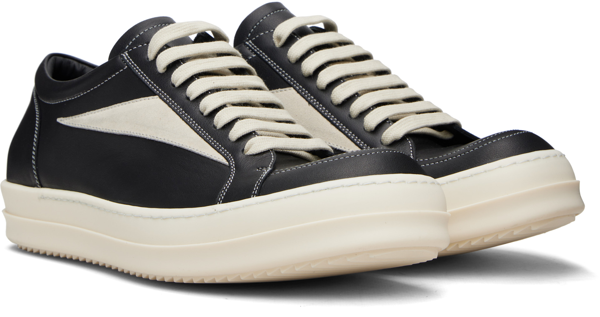 Rick Owens: Black Temple Vintage Sneaks Sneakers | SSENSE