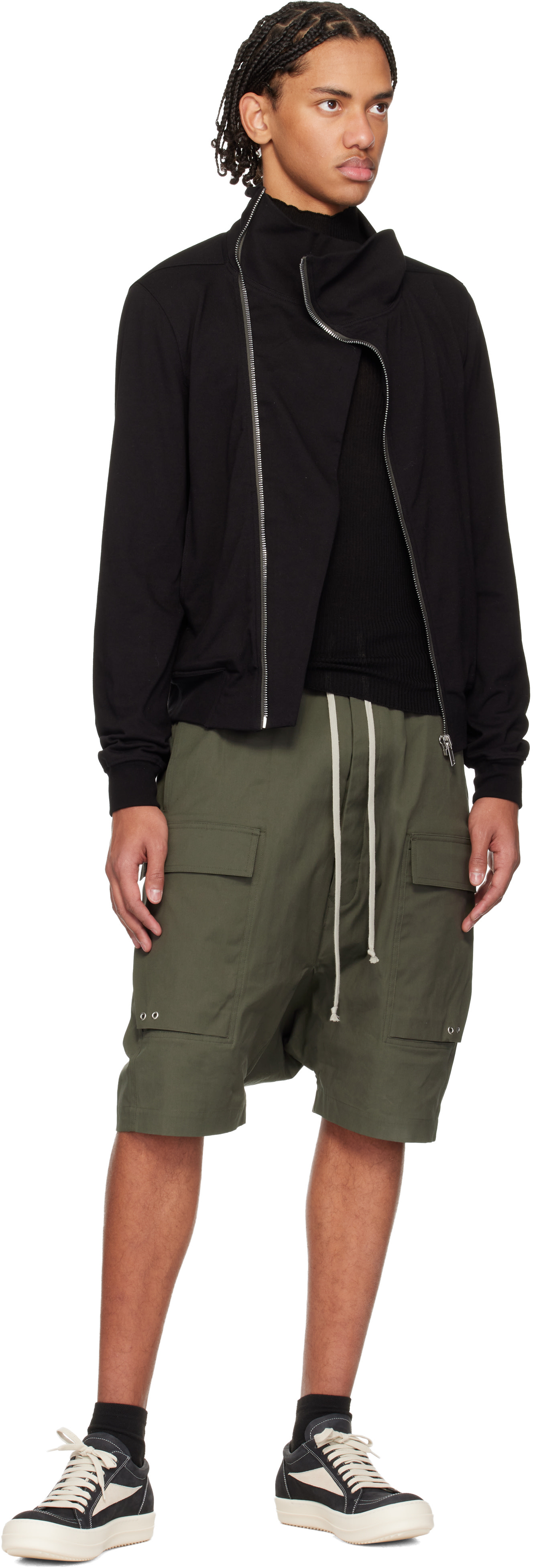 Rick Owens: ブラック Temple Vintage Sneaks スニーカー | SSENSE 日本