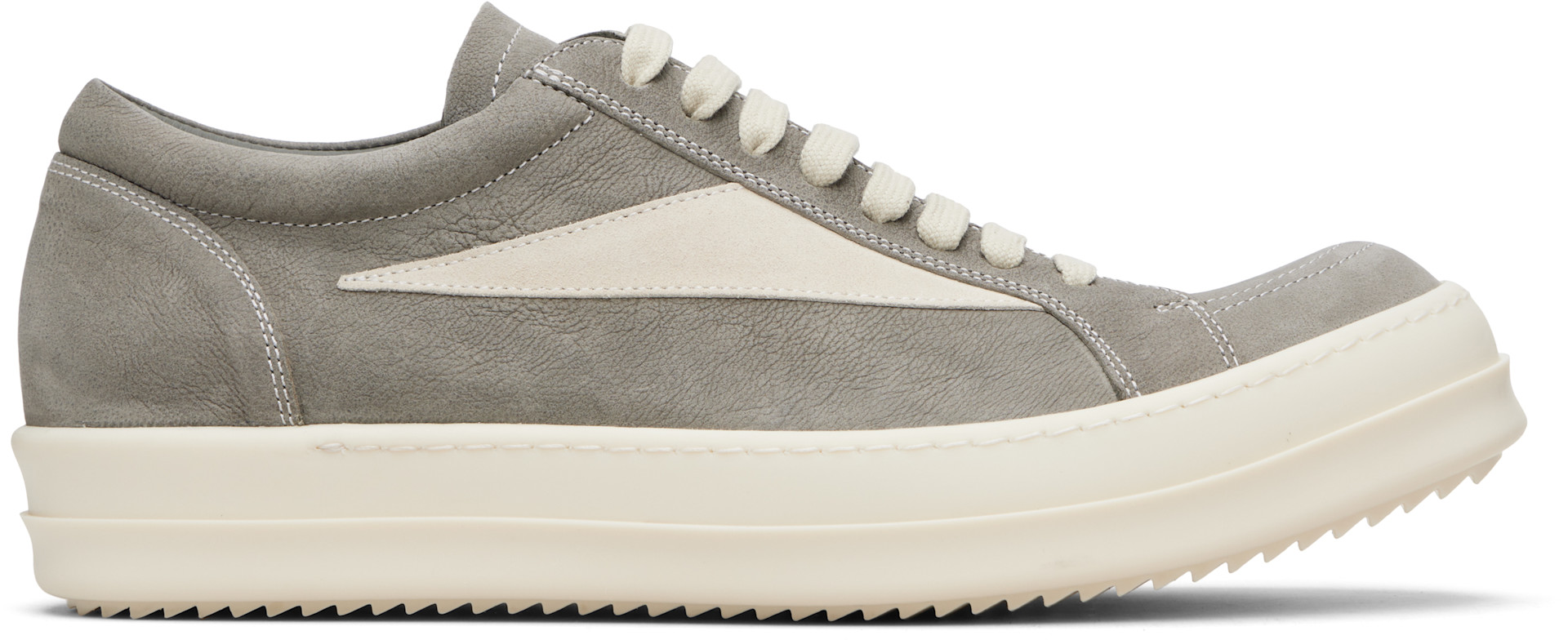 Rick Owens: Gray Temple Vintage Sneaks Sneakers | SSENSE