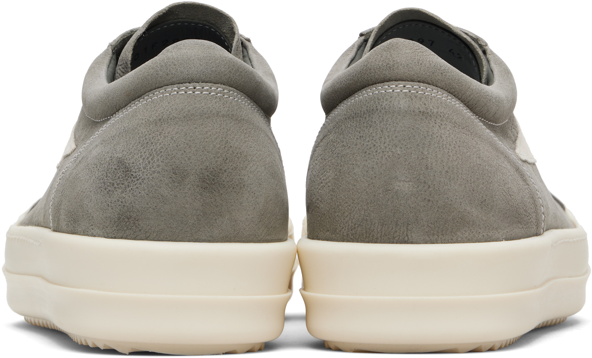 Rick Owens: Gray Temple Vintage Sneaks Sneakers | SSENSE