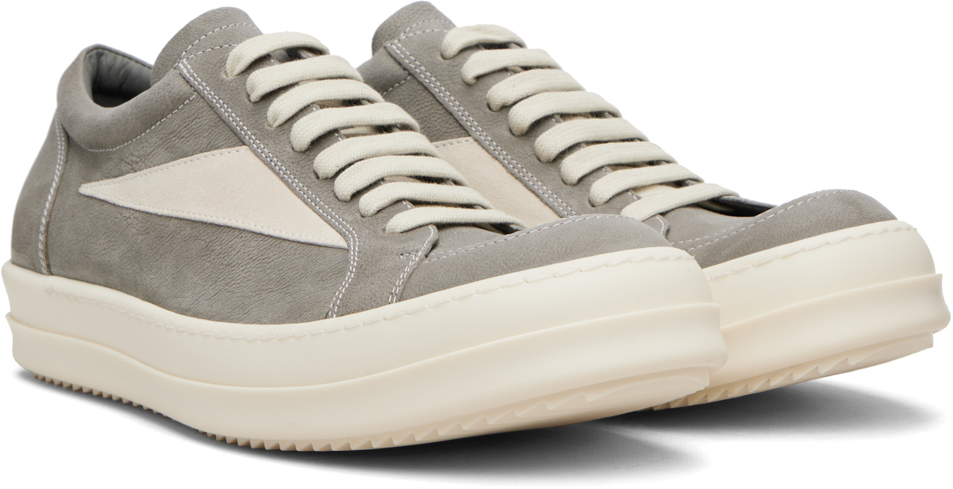Rick Owens: Gray Temple Vintage Sneaks Sneakers | SSENSE