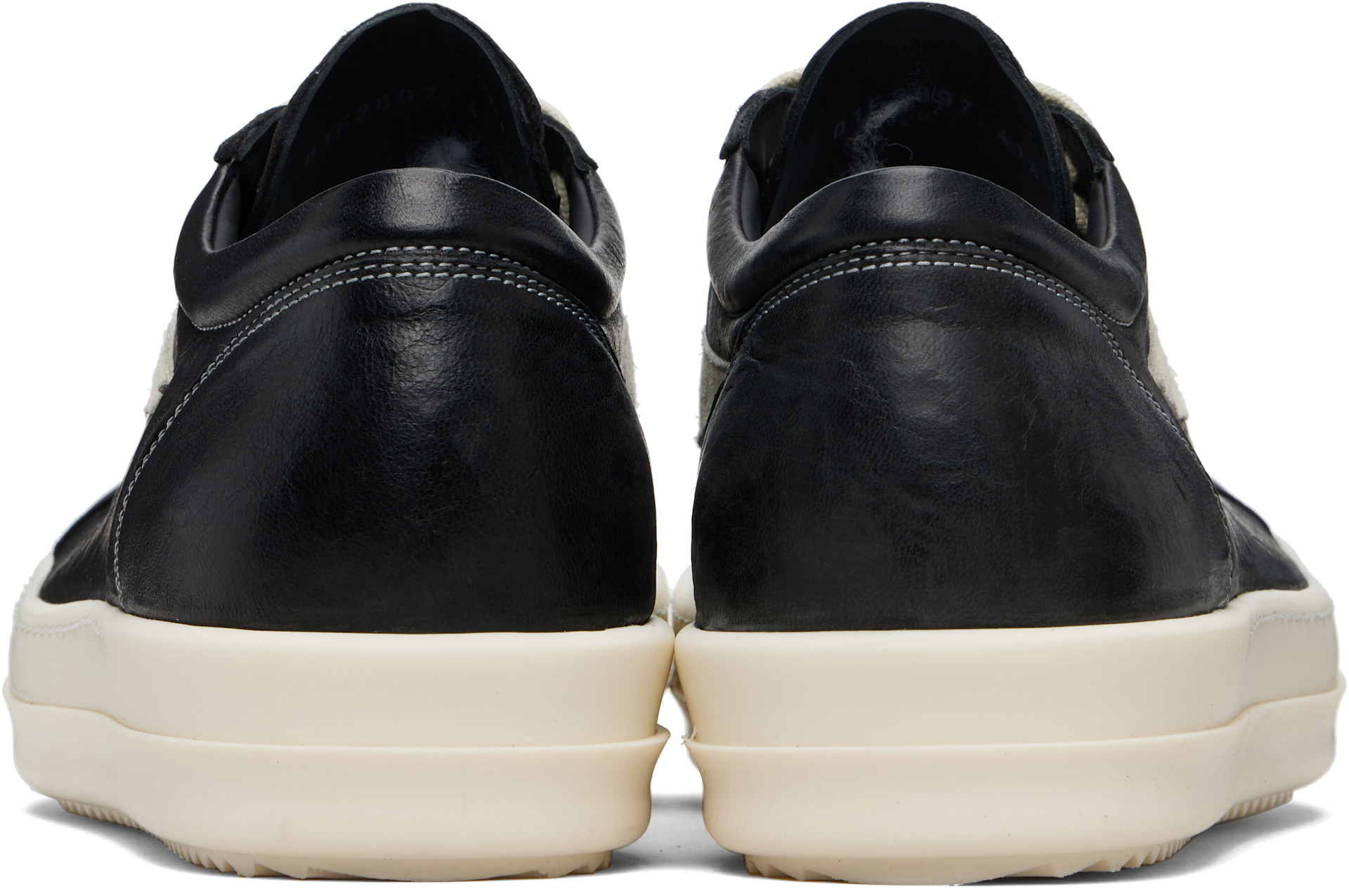Rick Owens - Baskets rétro noires - Temple