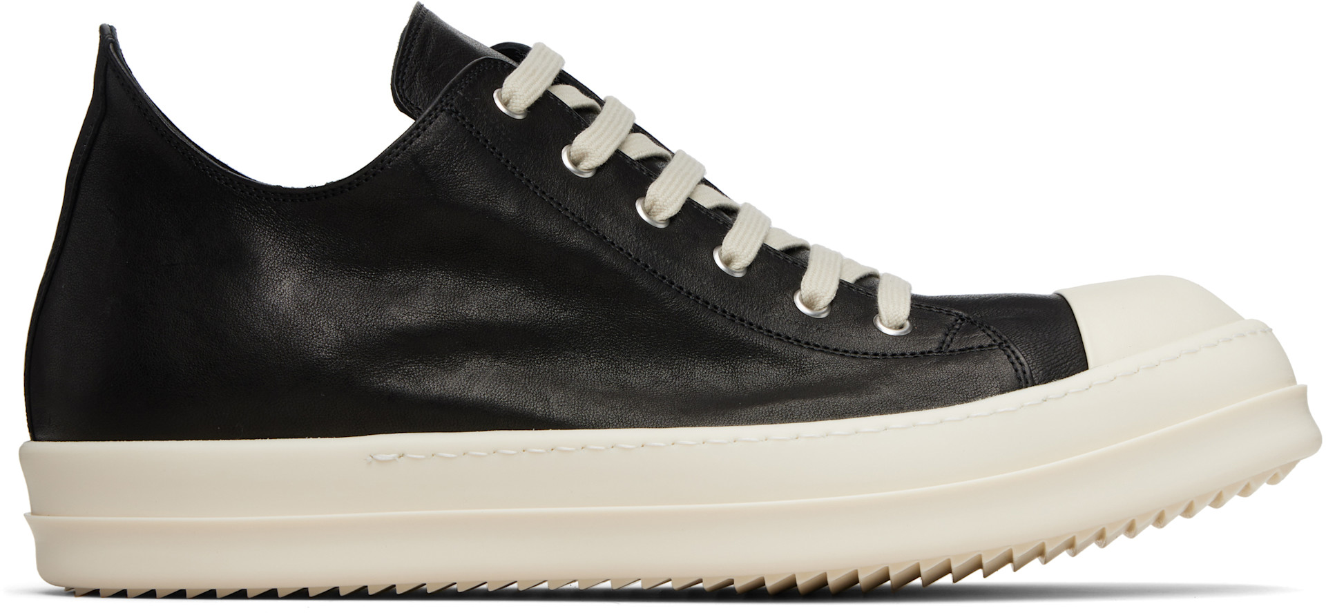 Rick Owens - Baskets basses noires - Temple