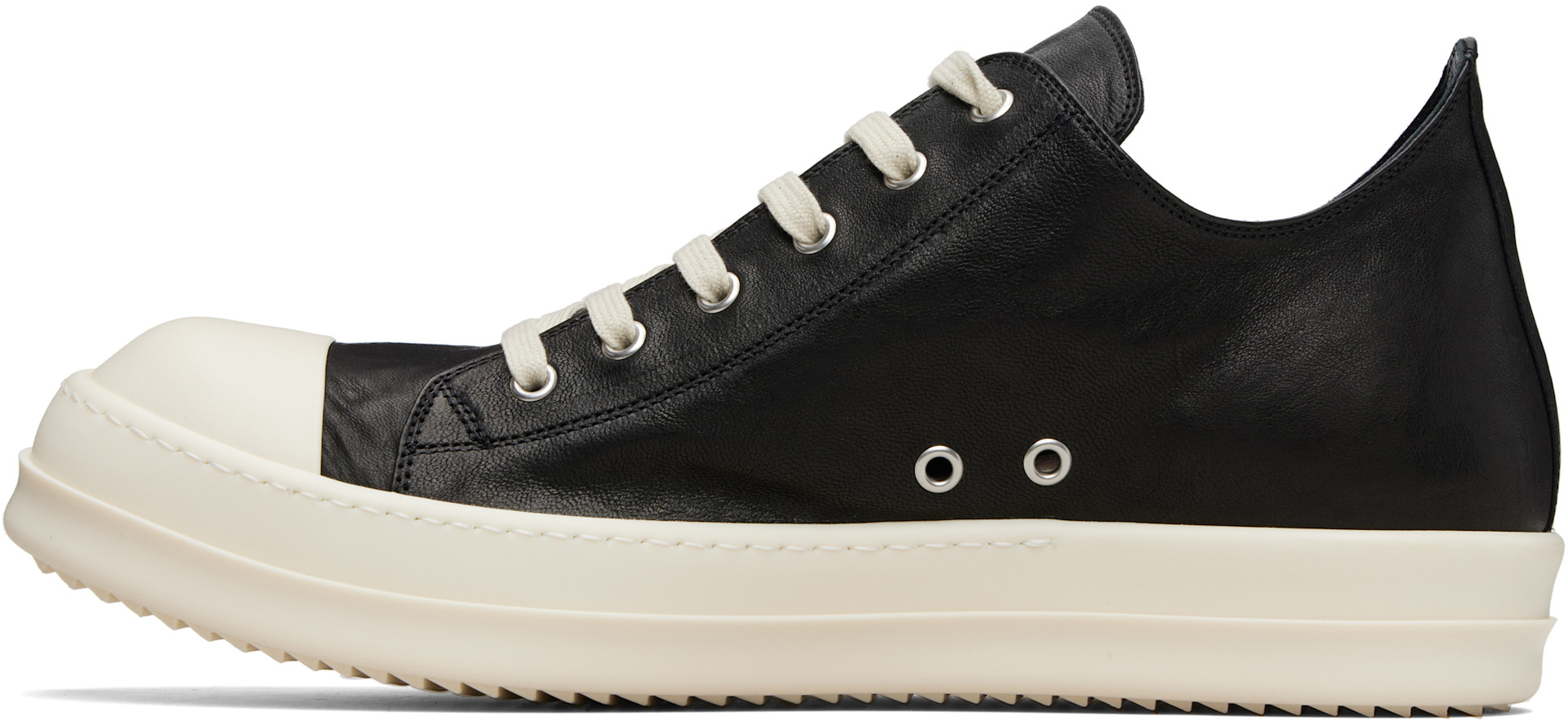 Rick Owens - Baskets basses noires - Temple