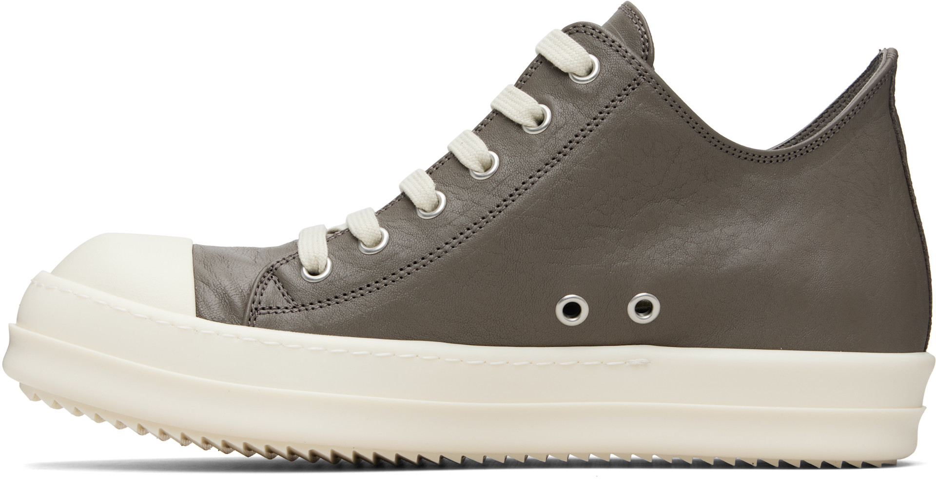 Rick Owens - Baskets basses grises - Temple