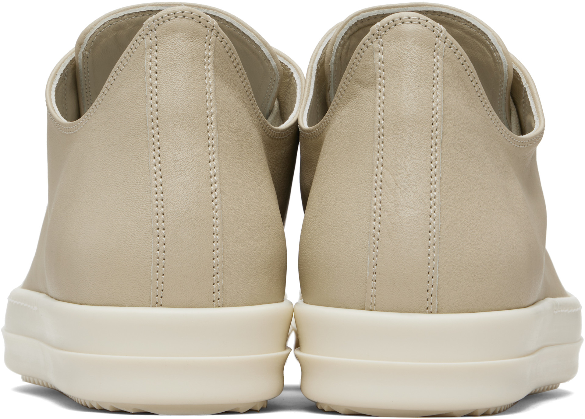 Rick Owens - Baskets basses blanc cassé - Temple