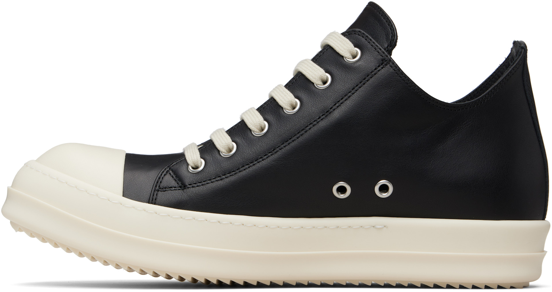 Rick Owens: ブラック Temple Low Sneaks スニーカー | SSENSE 日本