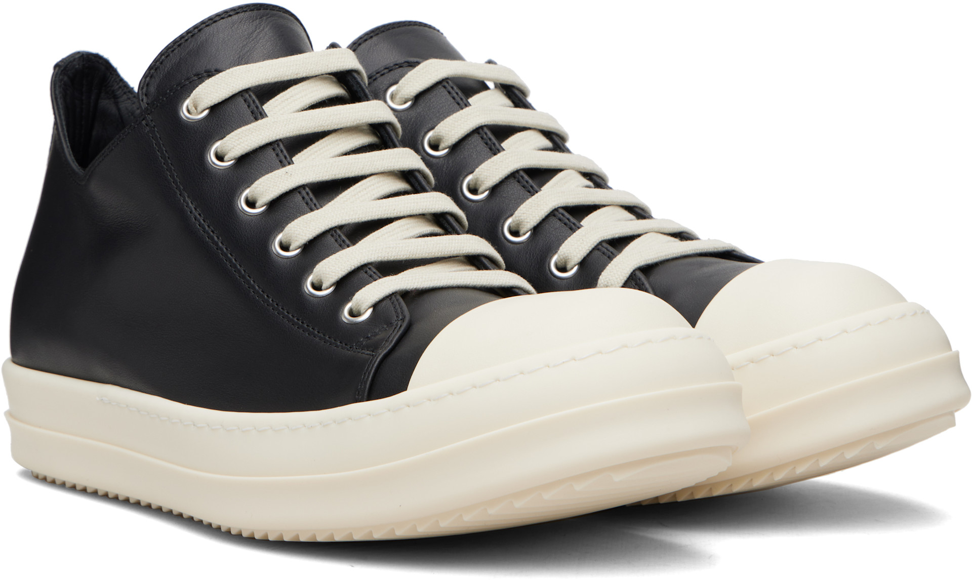 Rick Owens: ブラック Temple Low Sneaks スニーカー | SSENSE 日本