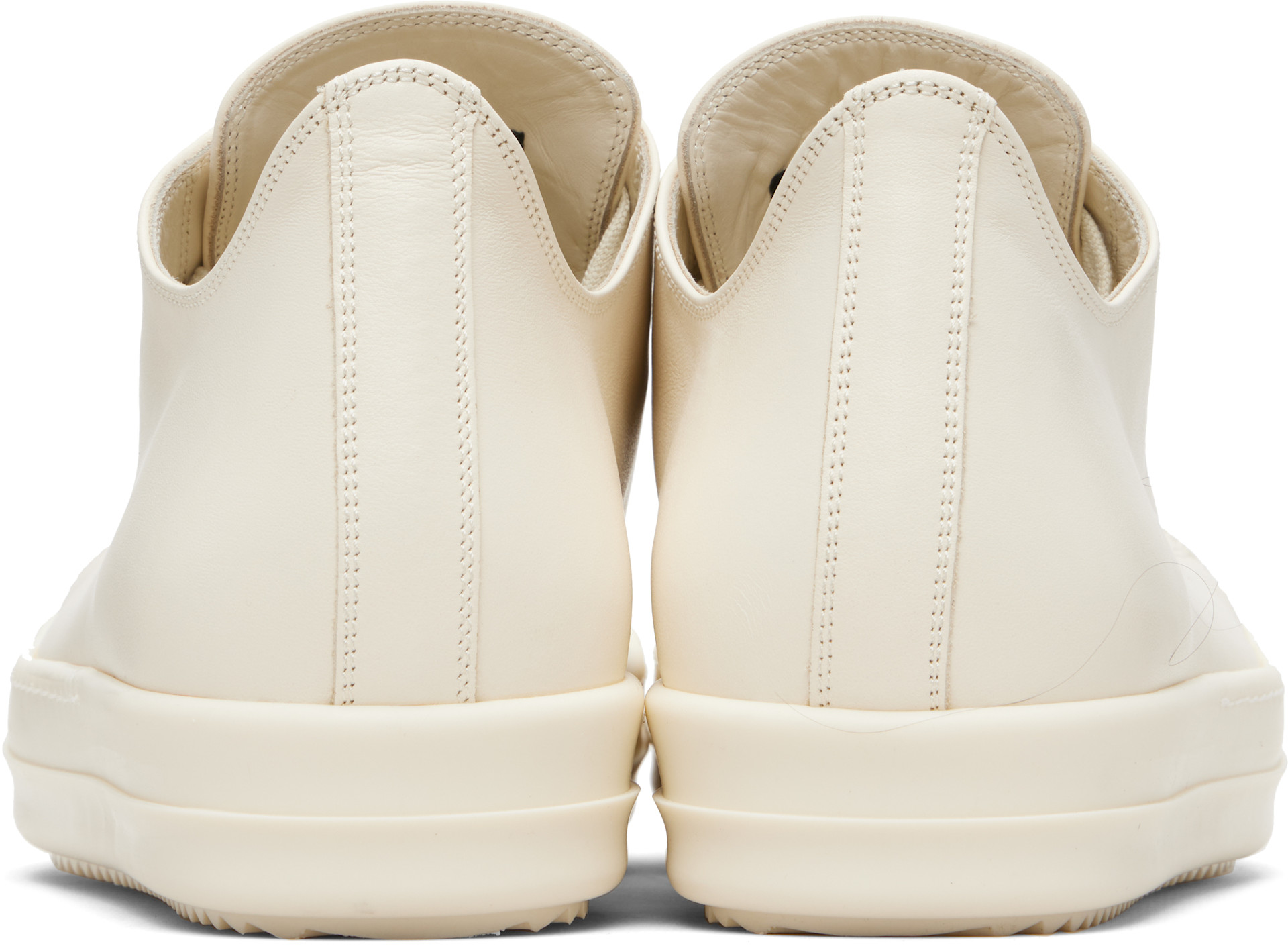 Rick Owens - Baskets basses blanc cassé - Temple