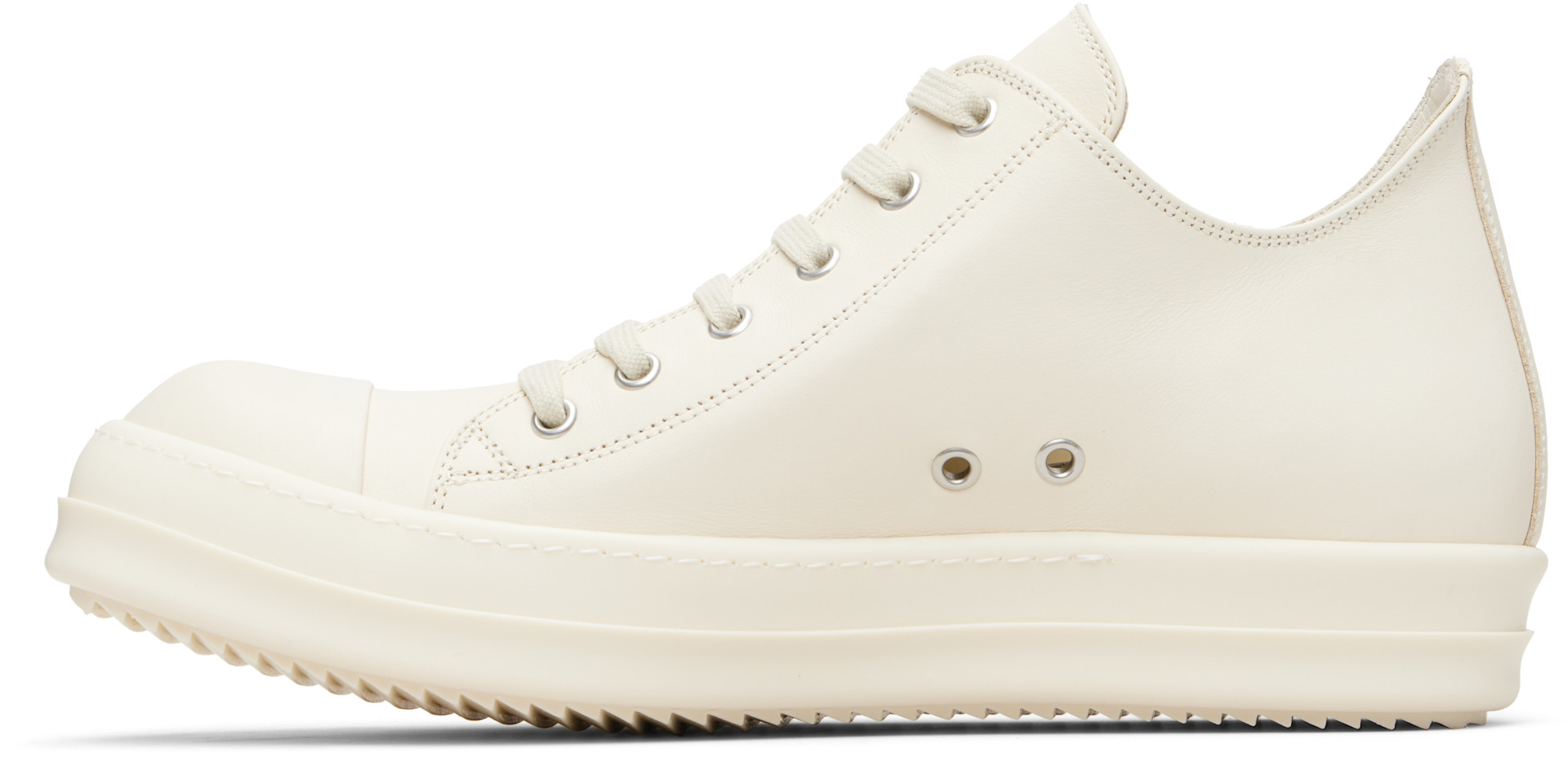 Rick Owens - Baskets basses blanc cassé - Temple
