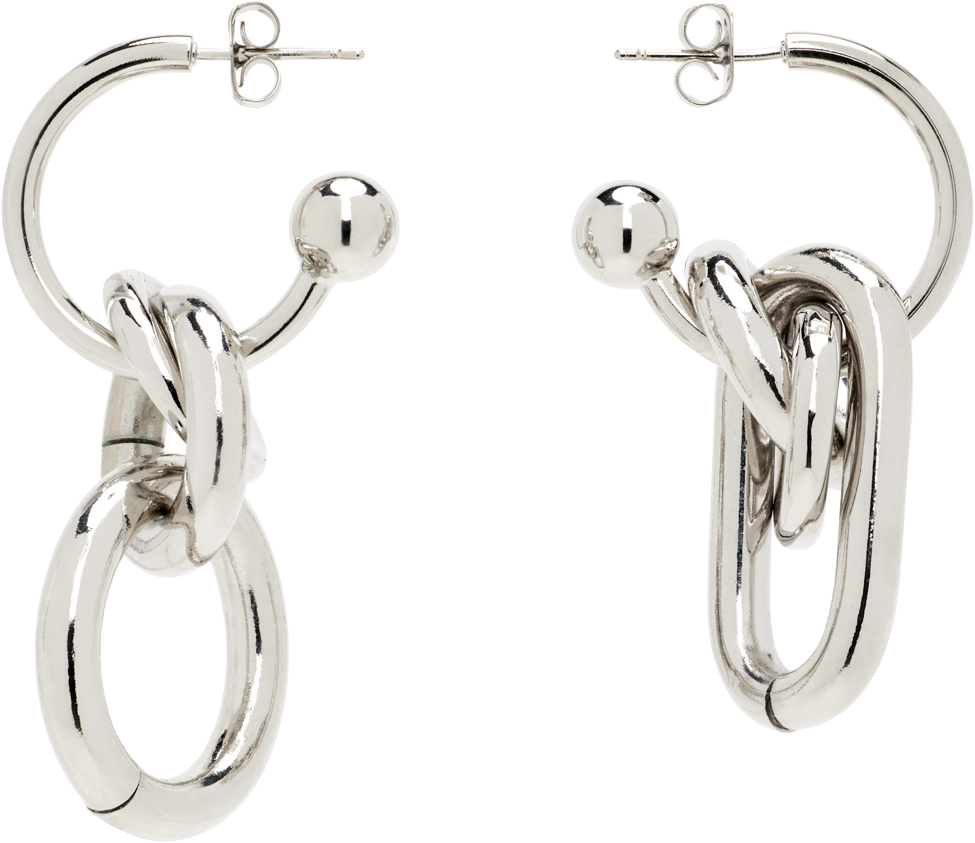 JUSTINE CLENQUET　フープピアス　　　82-1002-1A Justine Clenquet: Troy ピアス | SSENSE 日本