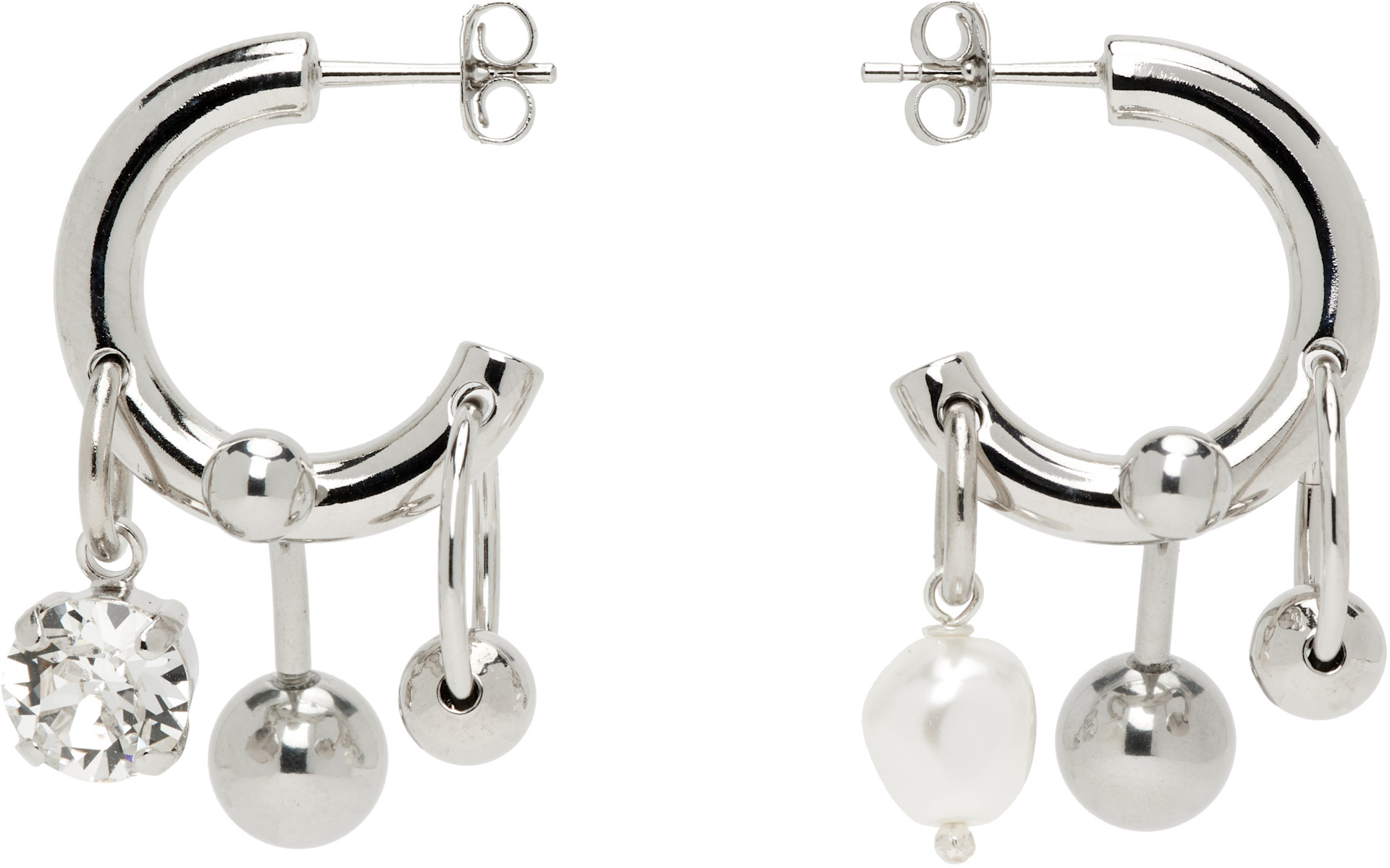 Justine Clenquet: SSENSE Exclusive Andrew Crystal Earrings | SSENSE