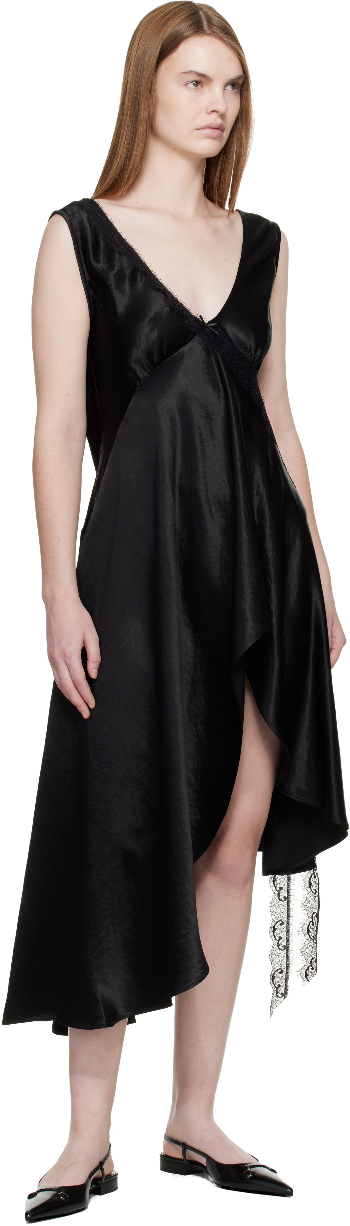 Collina Strada - Robe midi Tulip noire