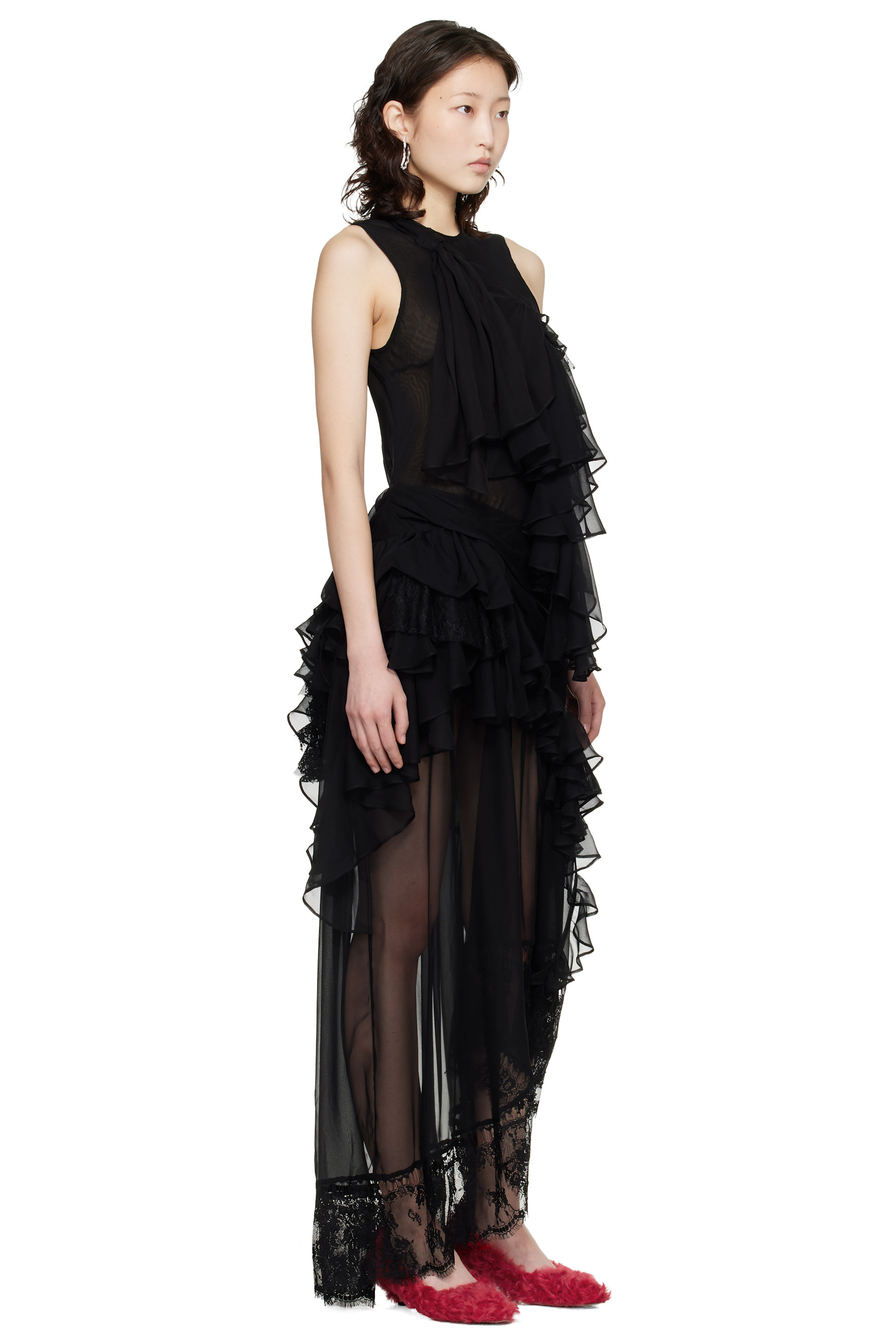 black shimmer maxi dress Black Shimmer Ribbed Knit Maternity Maxi Dress