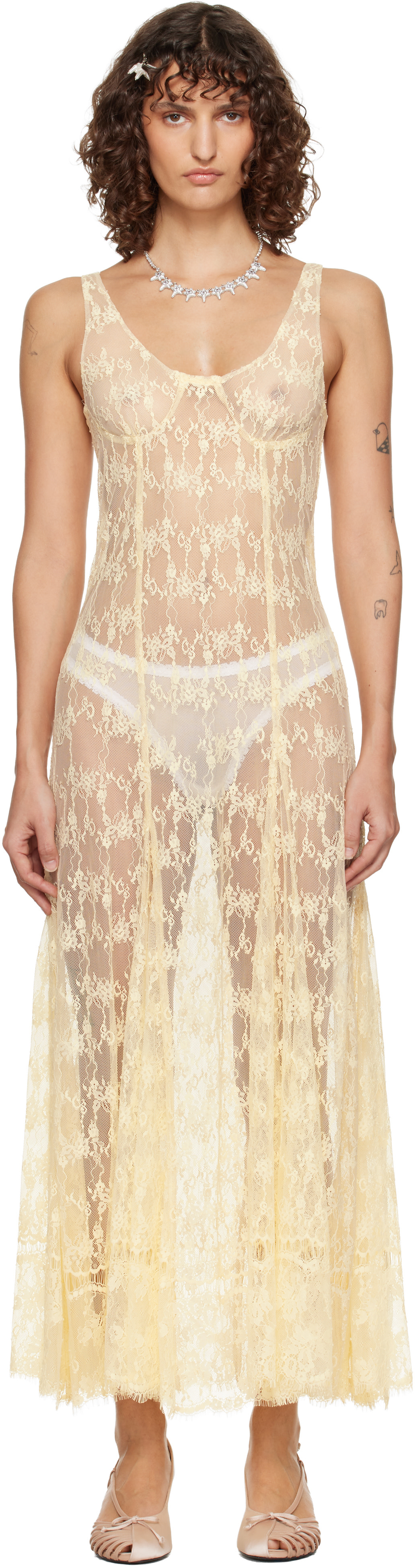 Collina Strada - Robe longue Pamela jaune