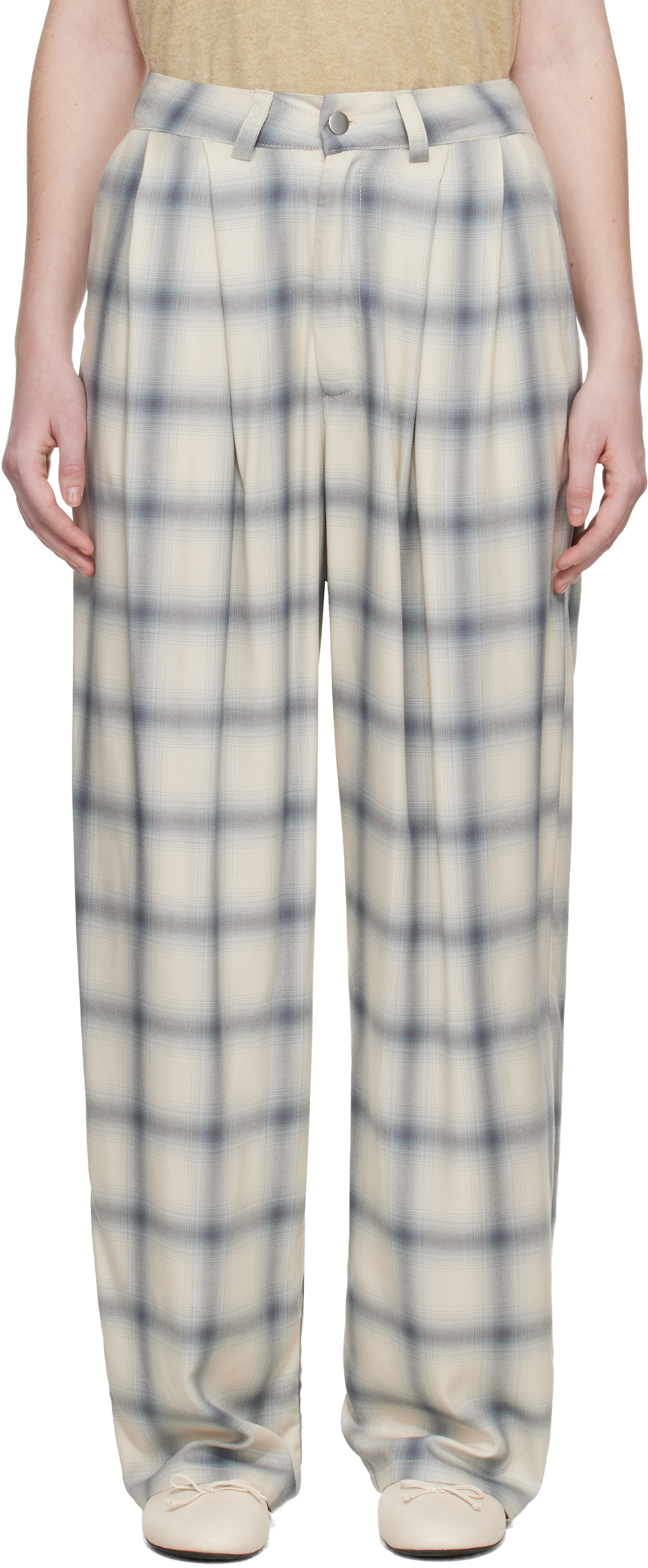 Collina Strada - Pantalon Catchfly blanc cassé