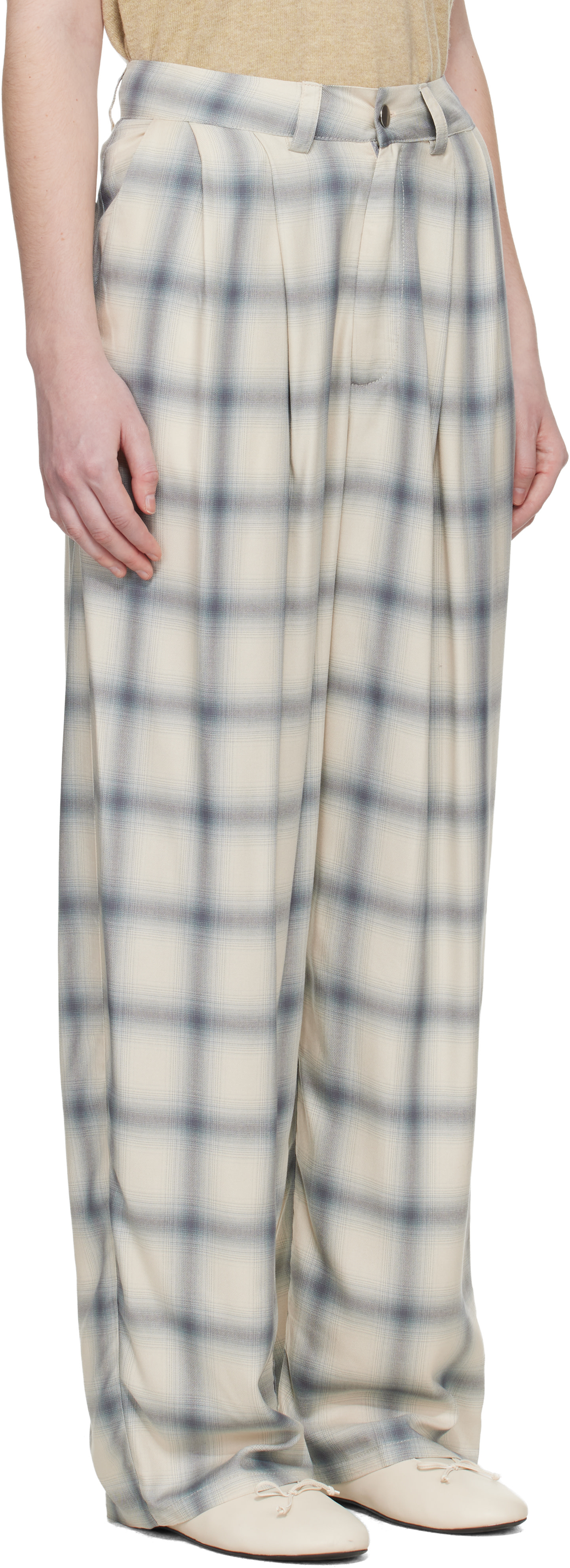 Collina Strada - Pantalon Catchfly blanc cassé