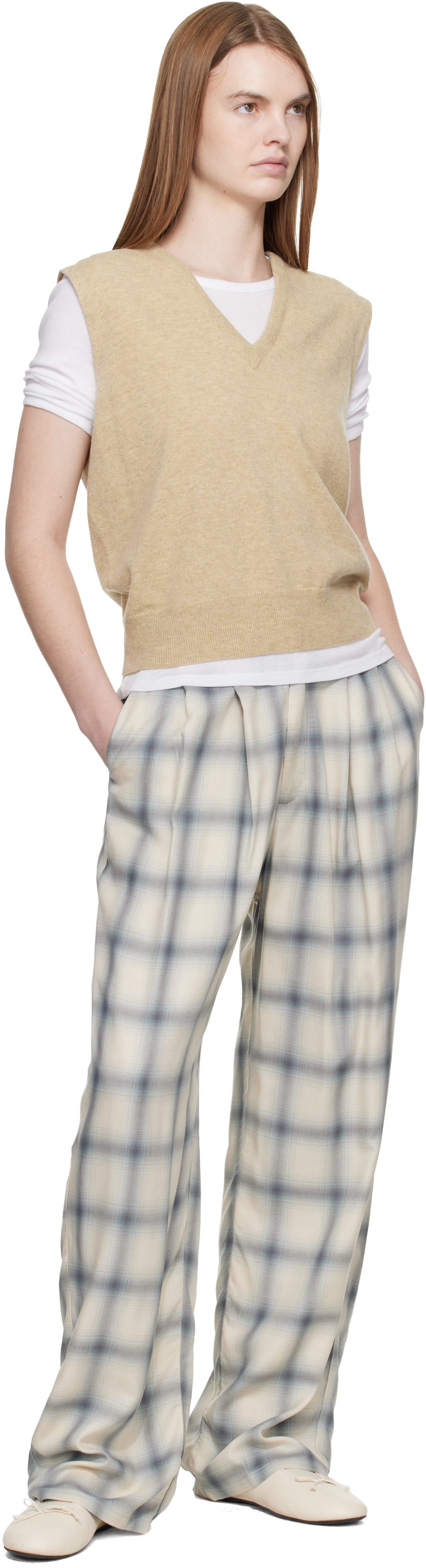 Collina Strada - Pantalon Catchfly blanc cassé