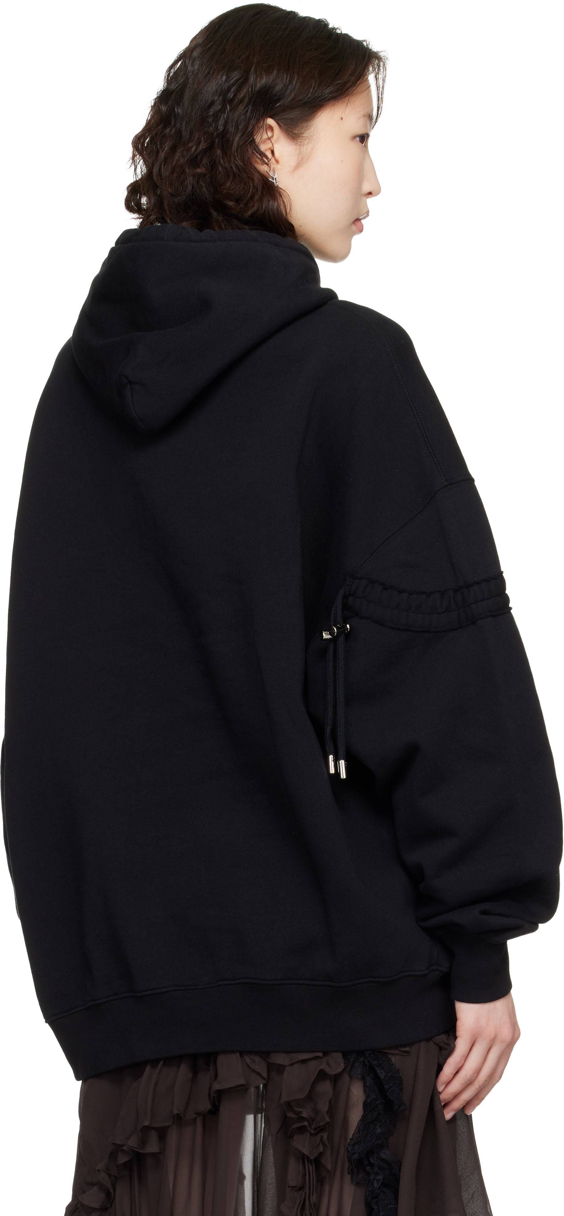 Collina Strada: Black Star Hoodie | SSENSE