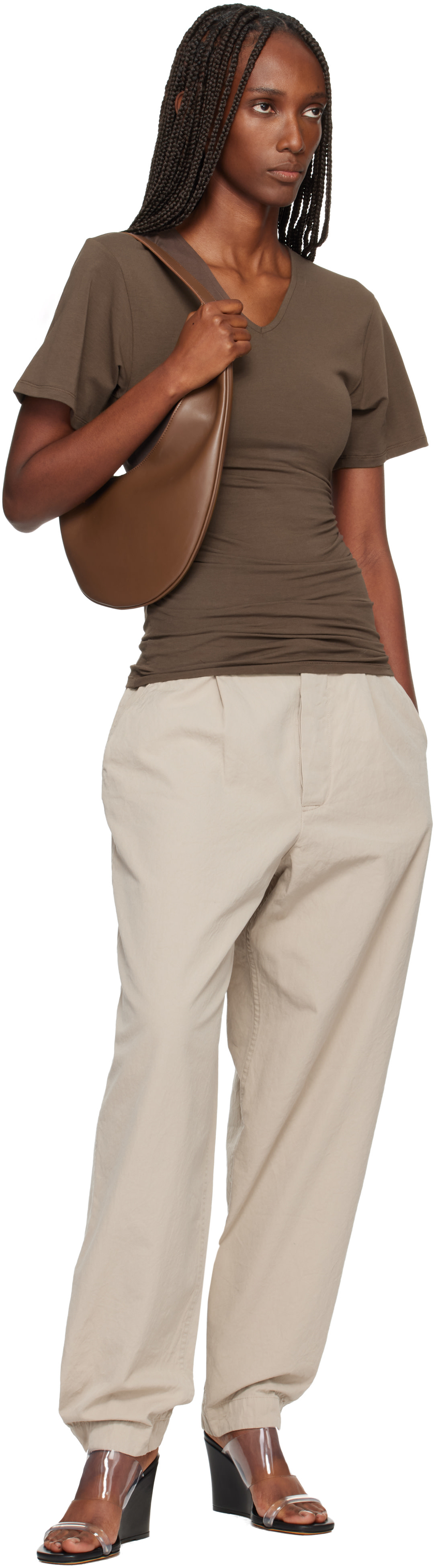 Aesther Ekme - Mini sac Lune brun