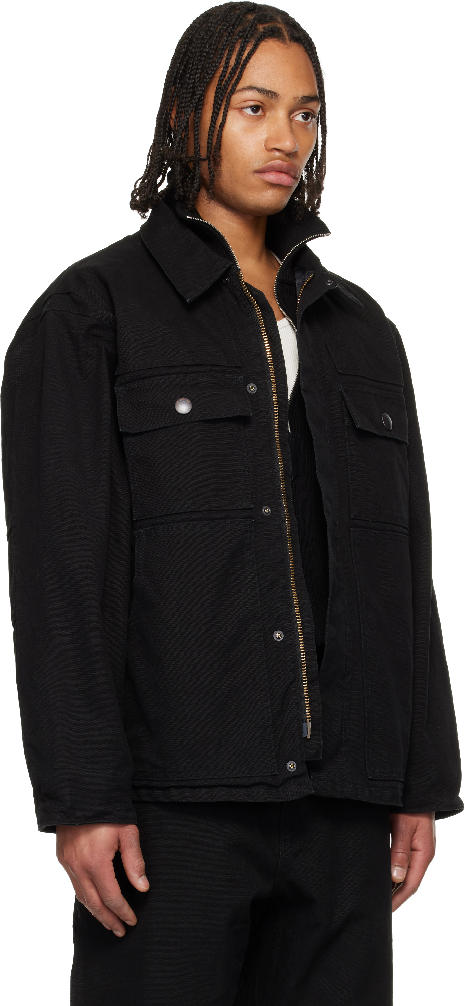 WTAPS: Black Mich Jacket | SSENSE