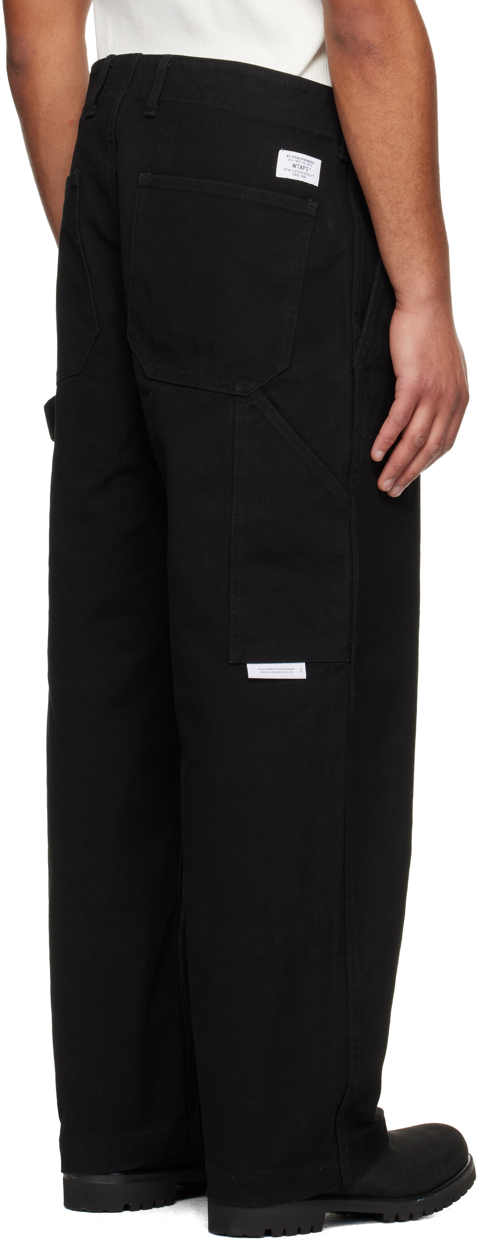 WTAPS: Black Canvas Trousers | SSENSE WTAPS: Black Canvas Trousers | SSENSE